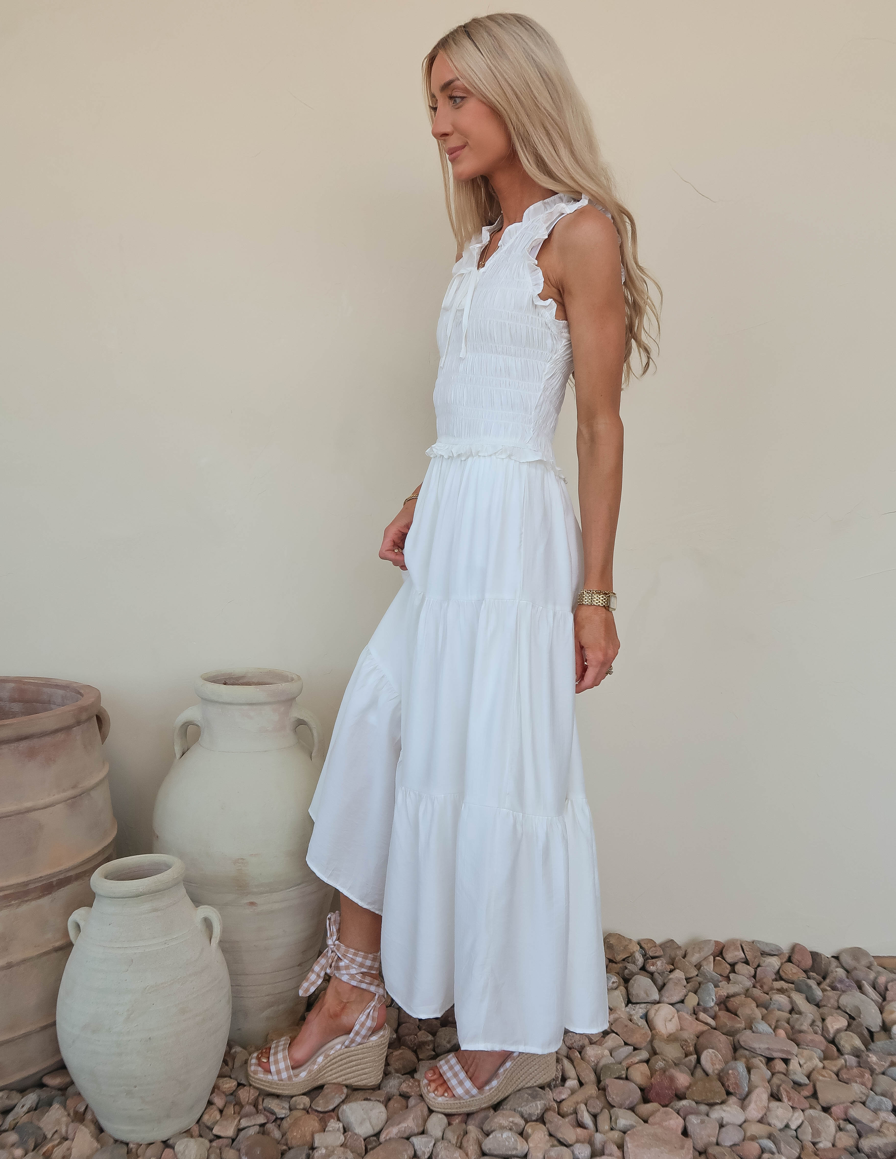 Hattie Tiered Midi Dress