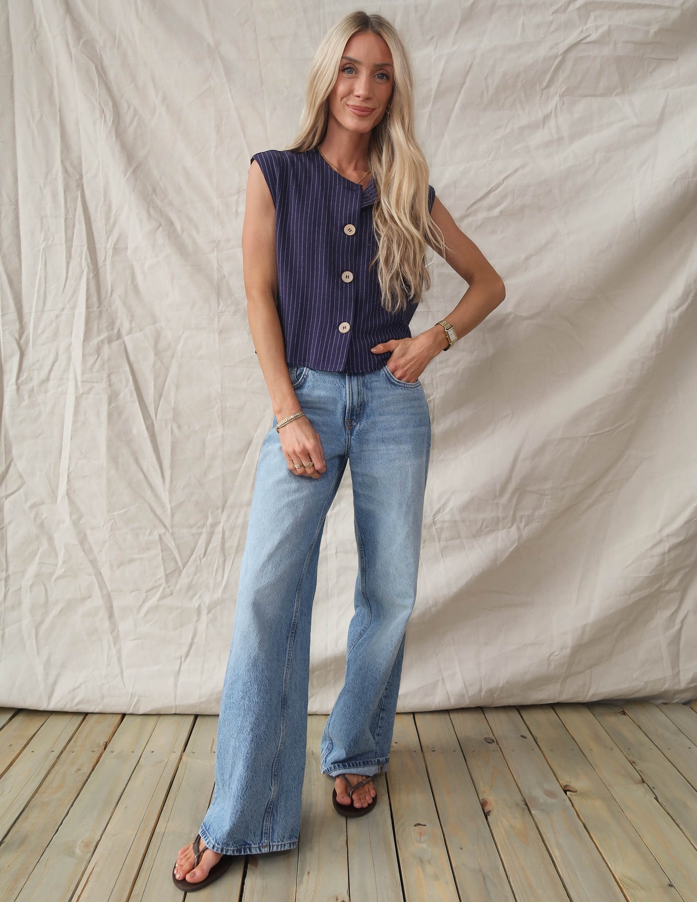 Elira Striped Top