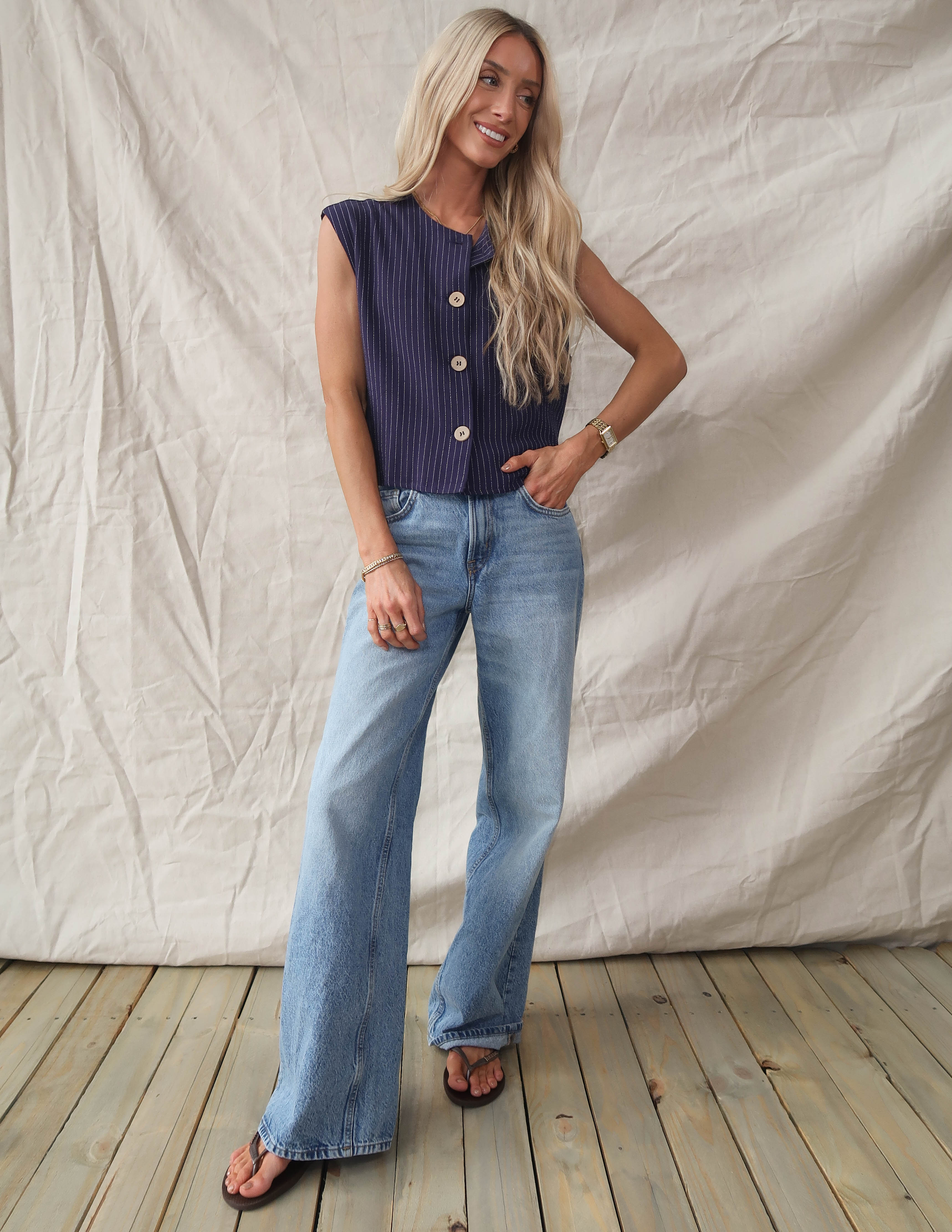 Elira Striped Top