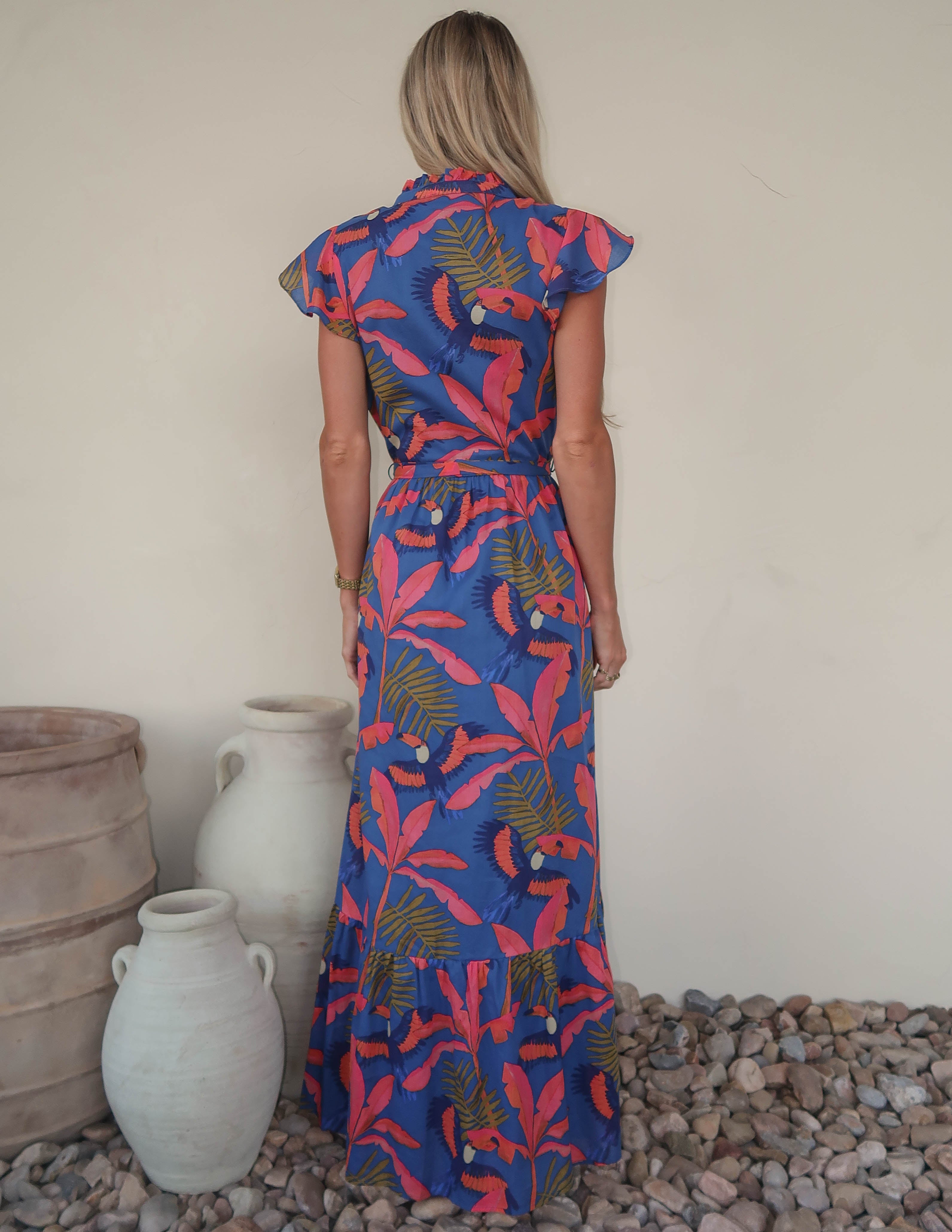 Laguna Palm Maxi Dress