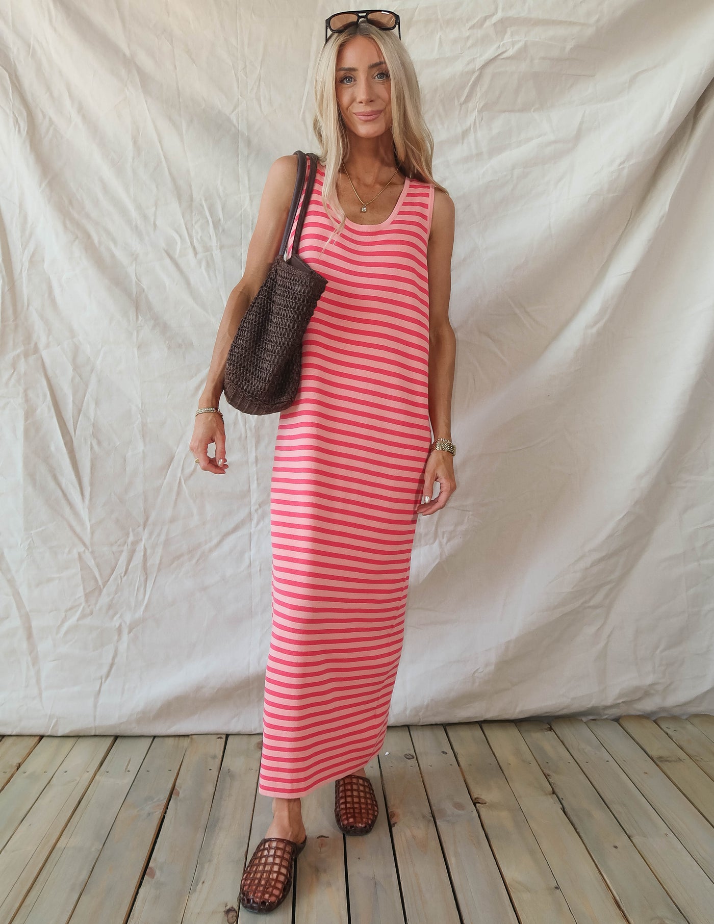 Malibu Mornings Striped Dress