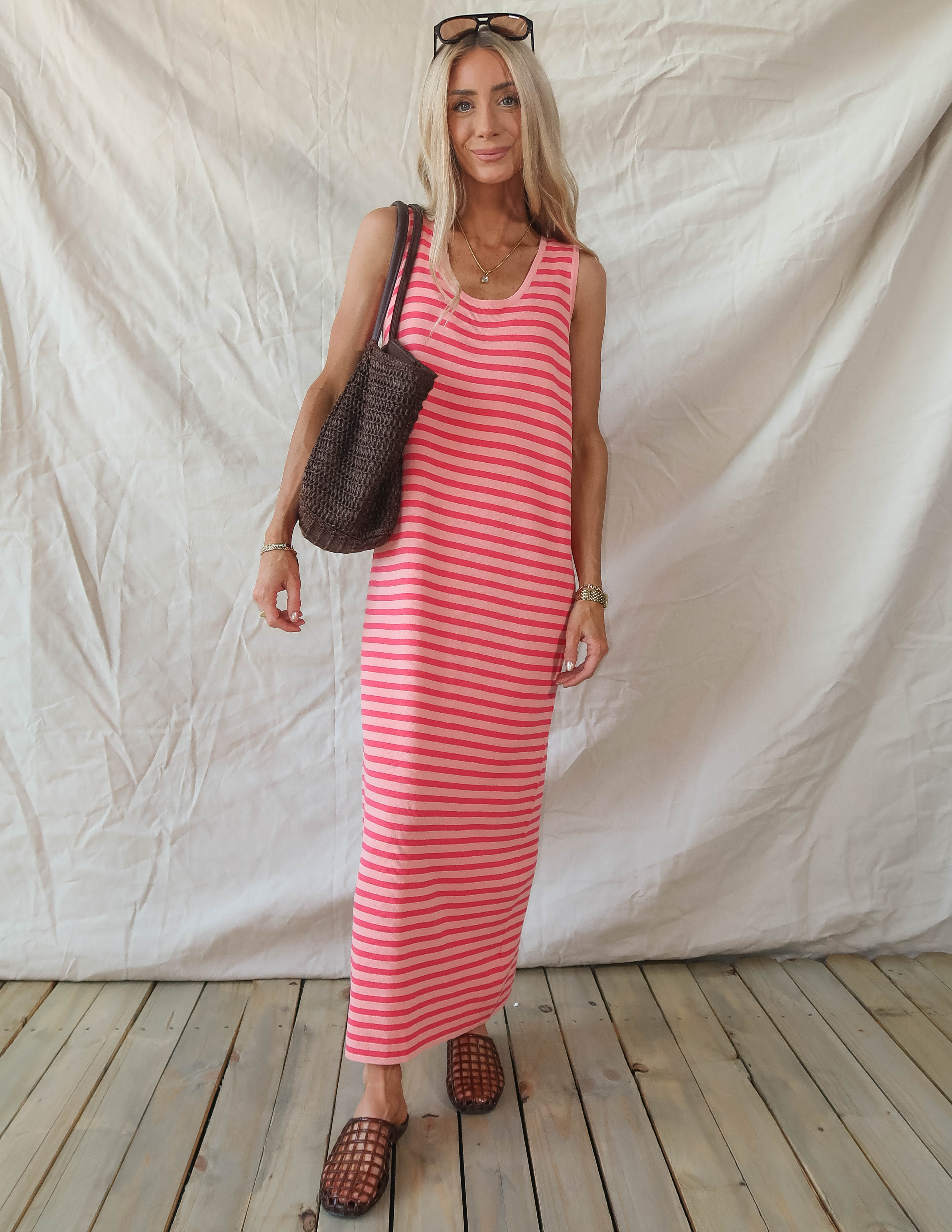 Malibu Mornings Striped Dress