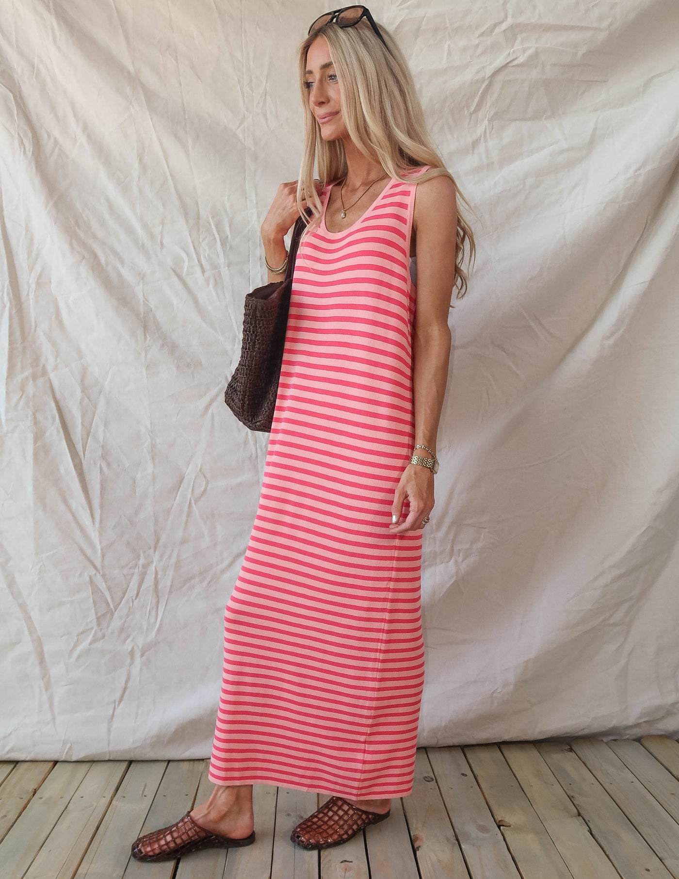 Malibu Mornings Striped Dress