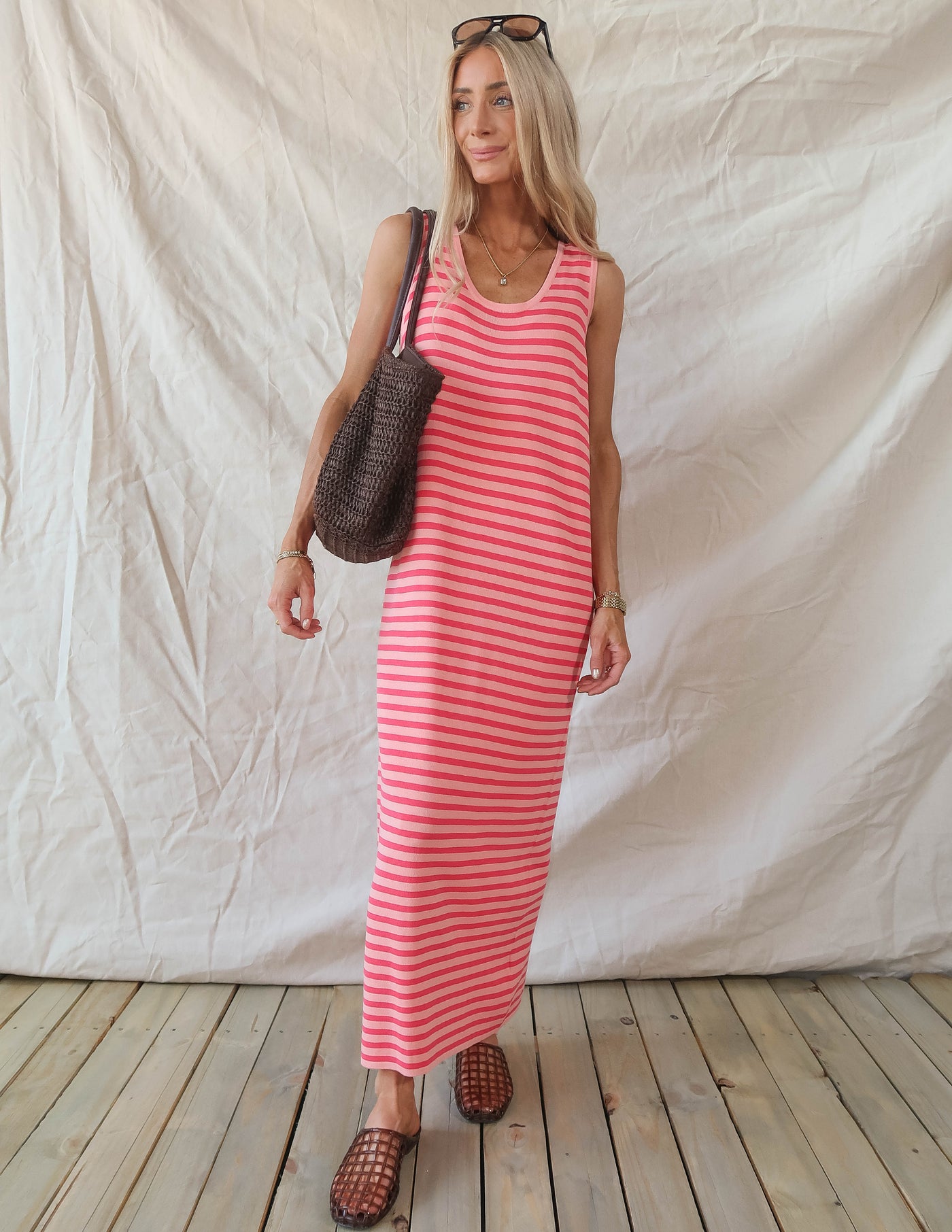 Malibu Mornings Striped Dress
