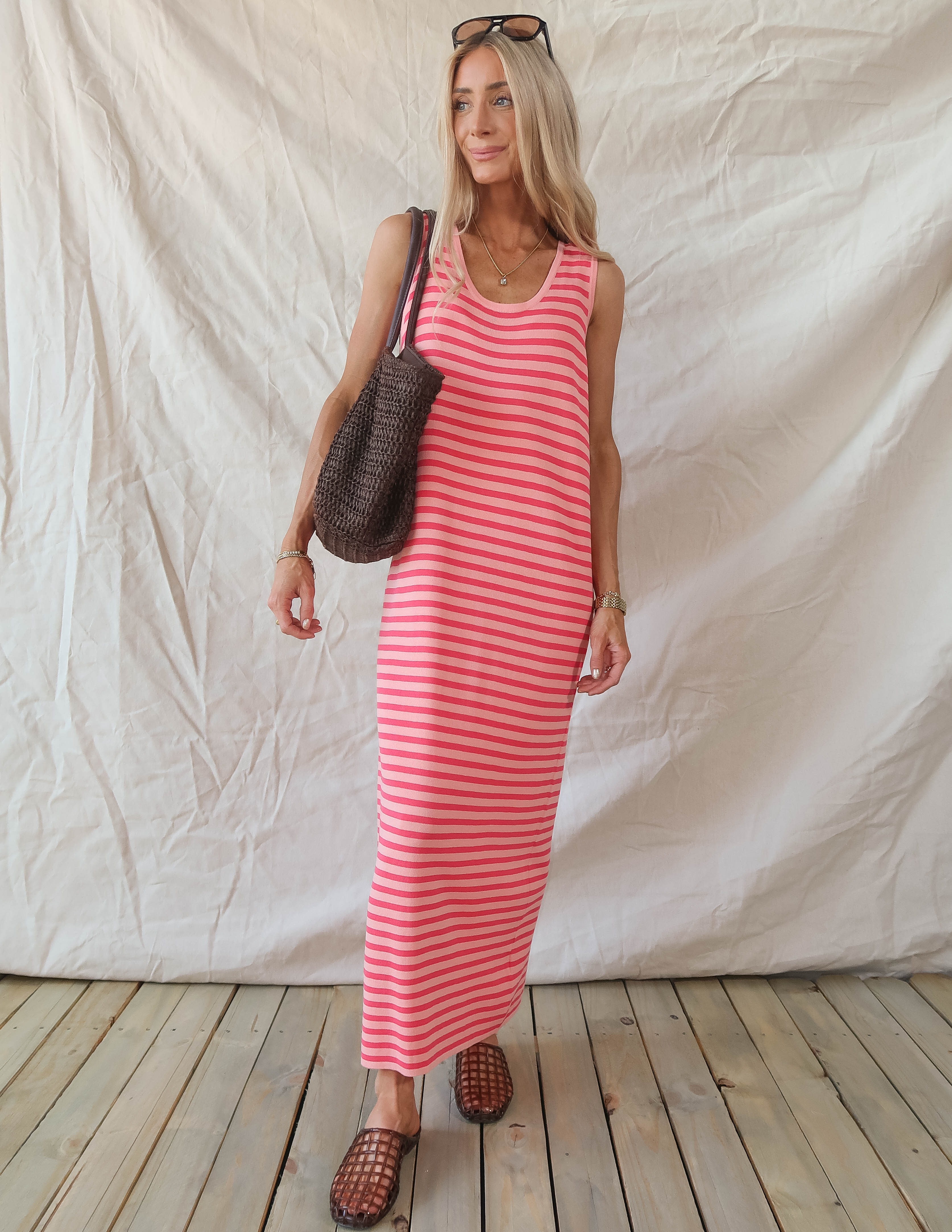 Malibu Mornings Striped Dress