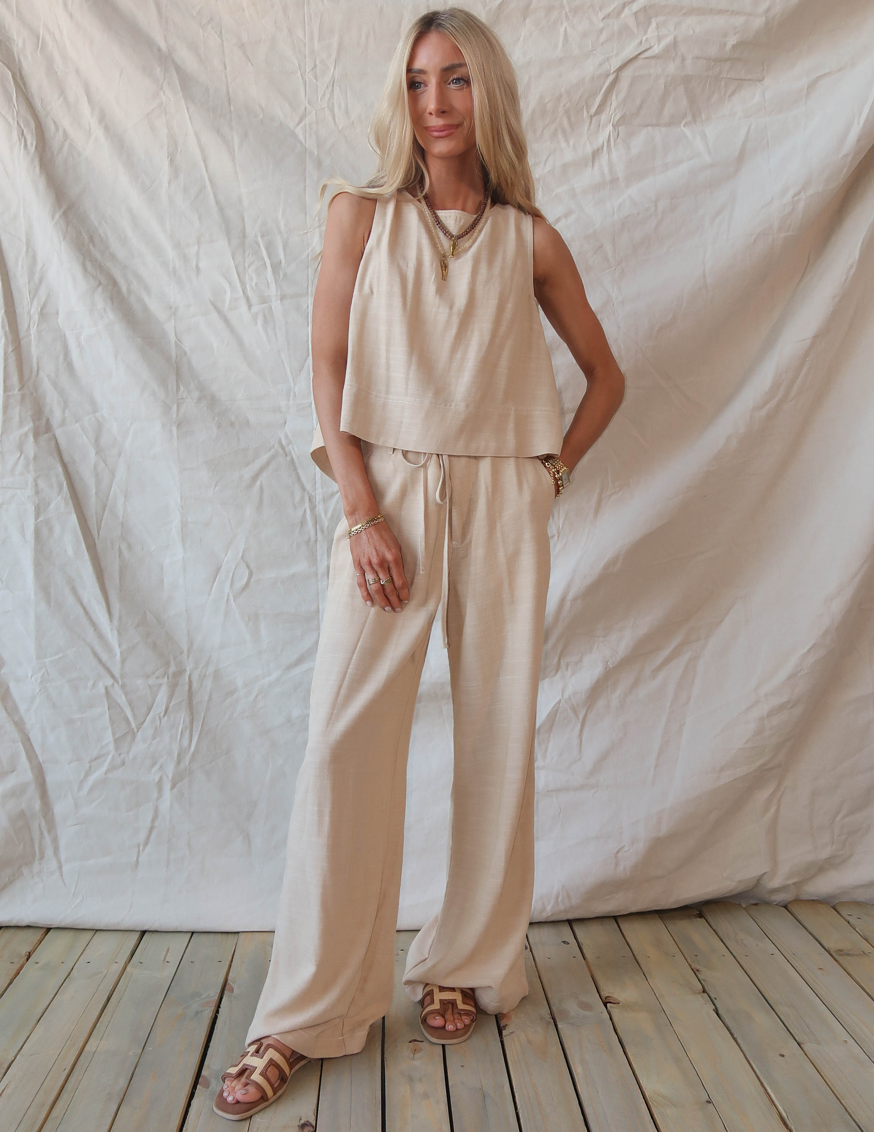 Dylan Linen Tank