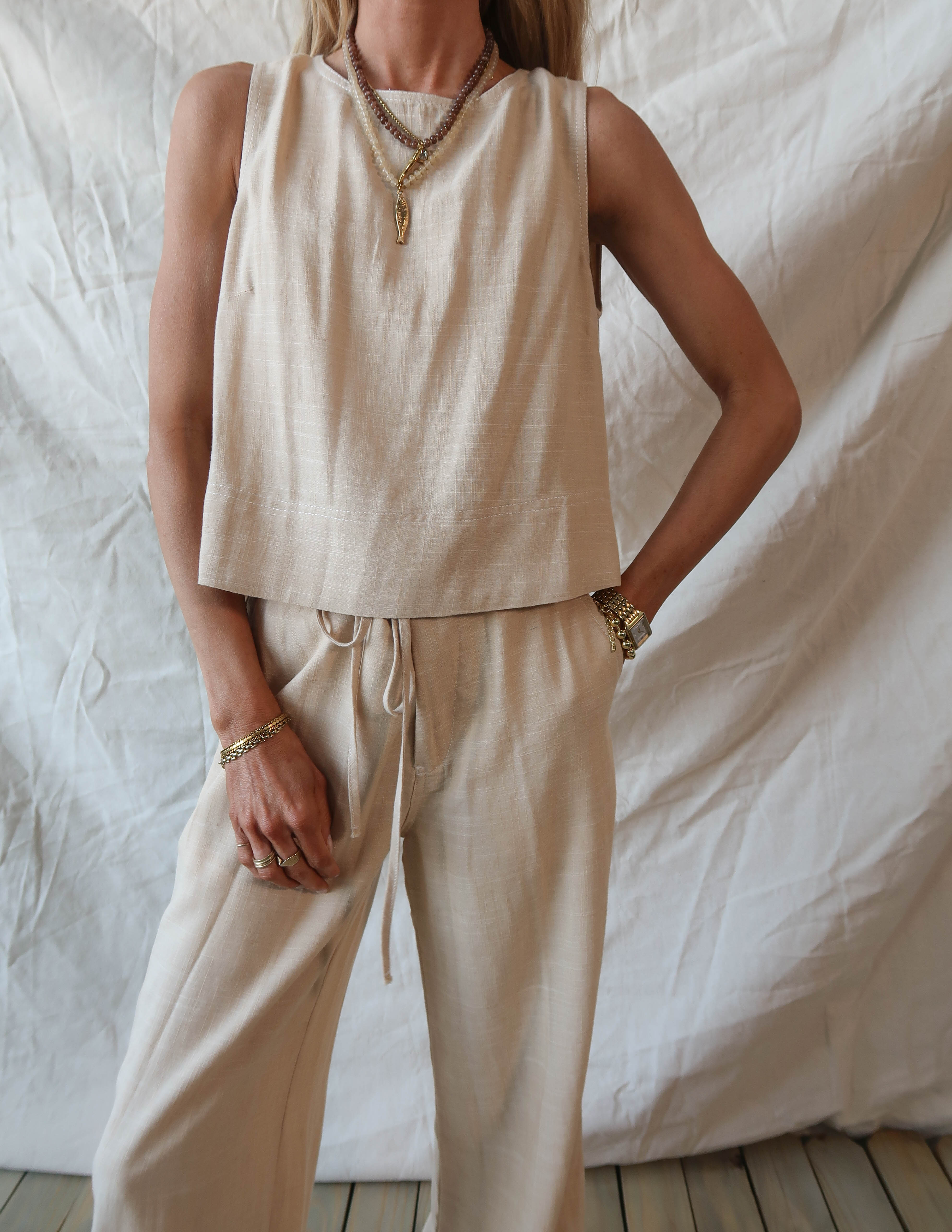 Dylan Linen Tank