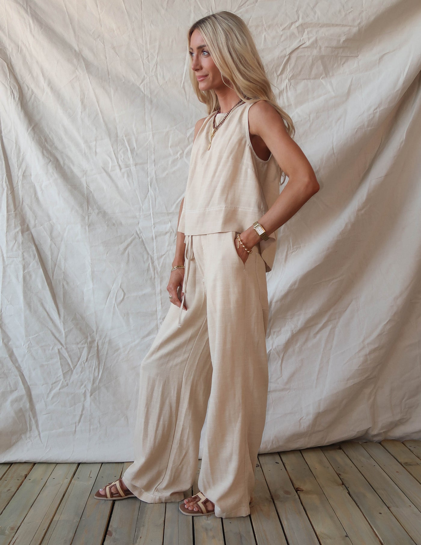 Dylan Linen Tank