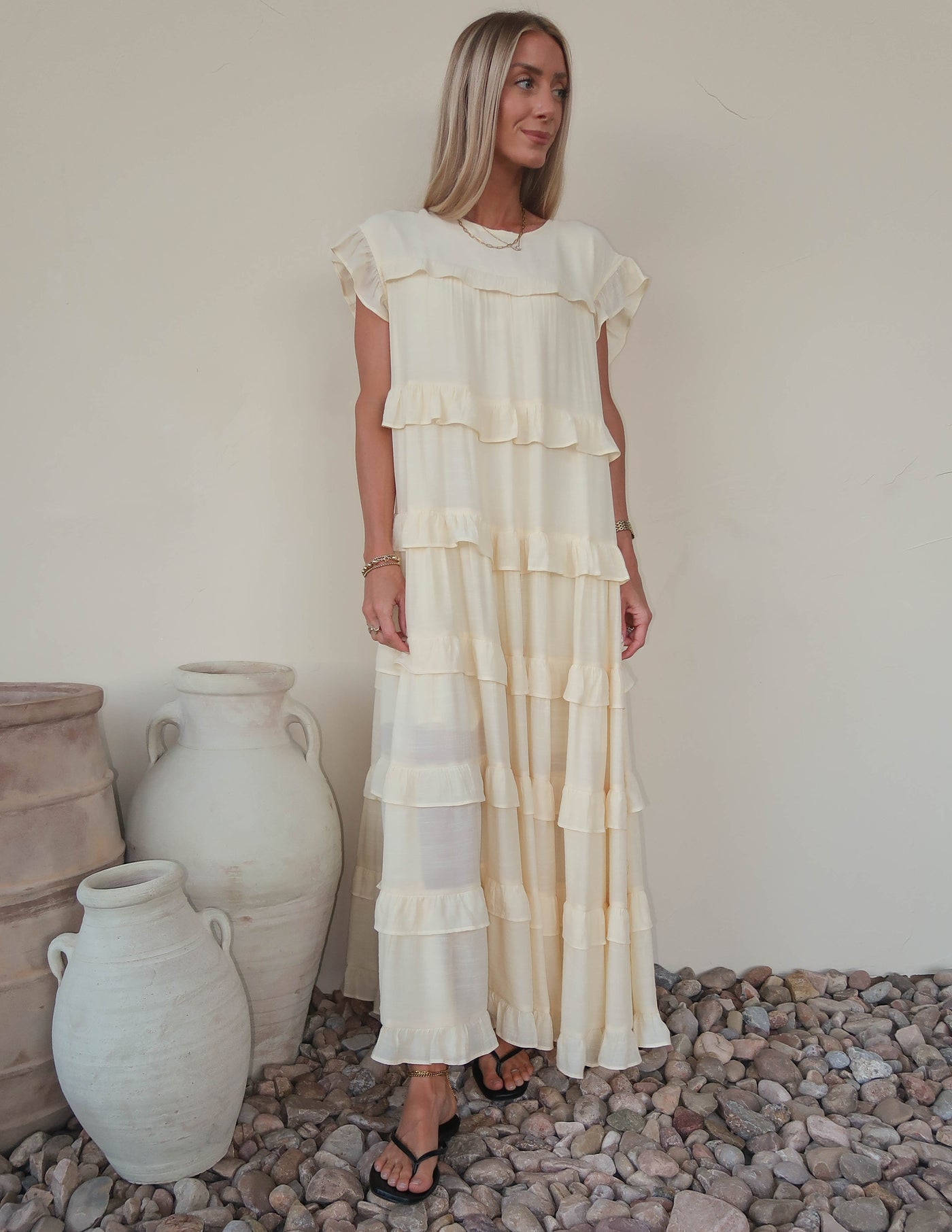 Betty Ruffle Tiered Dress