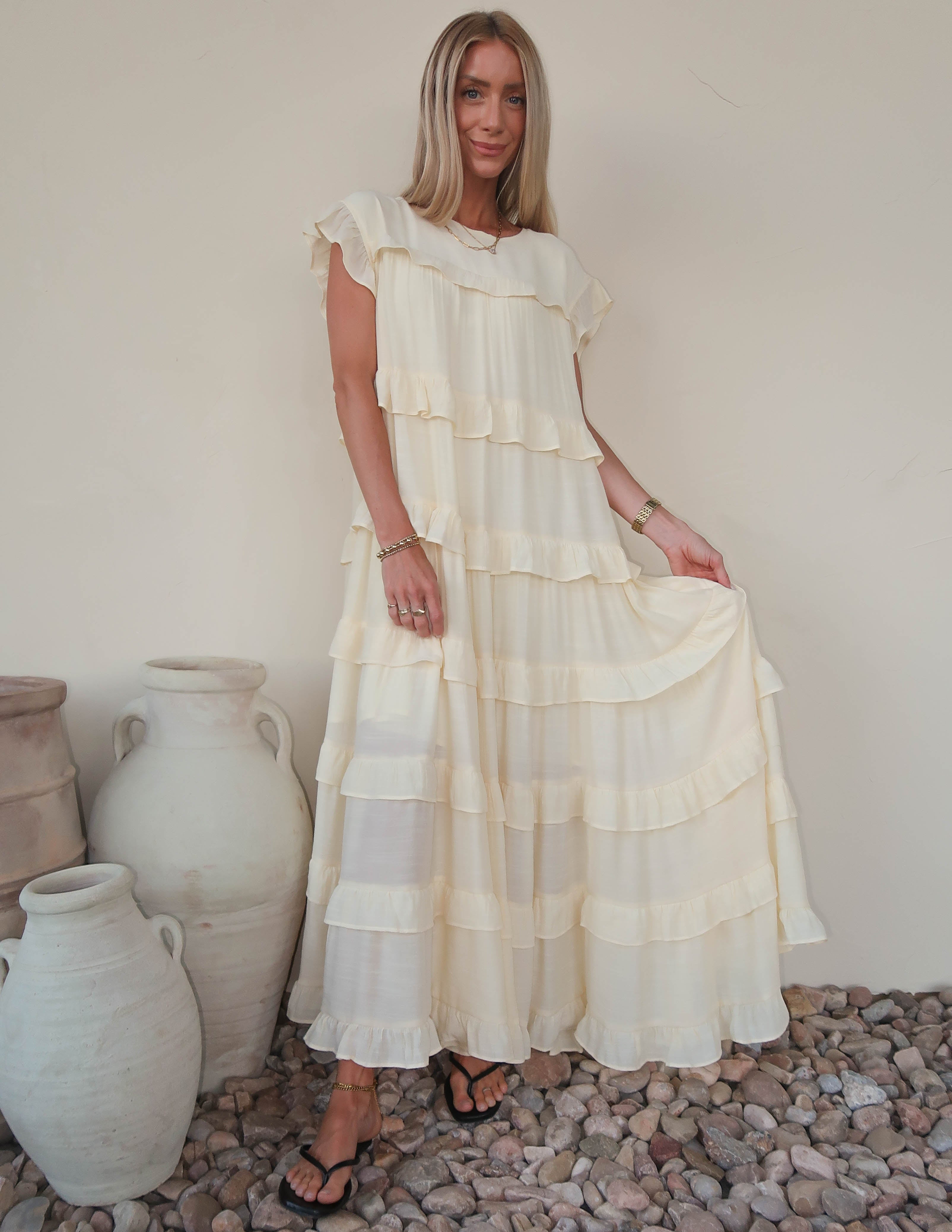 Betty Ruffle Tiered Dress