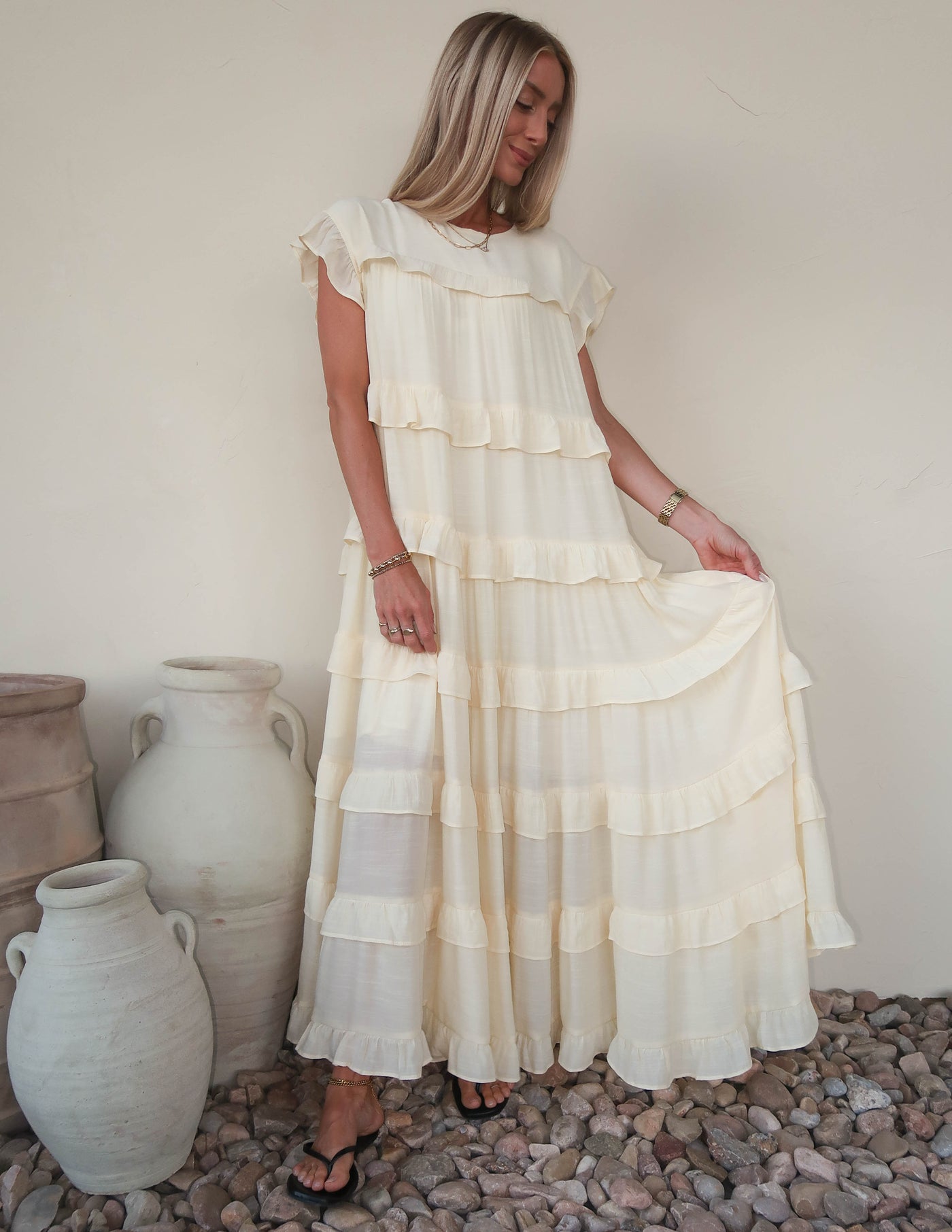 Betty Ruffle Tiered Dress