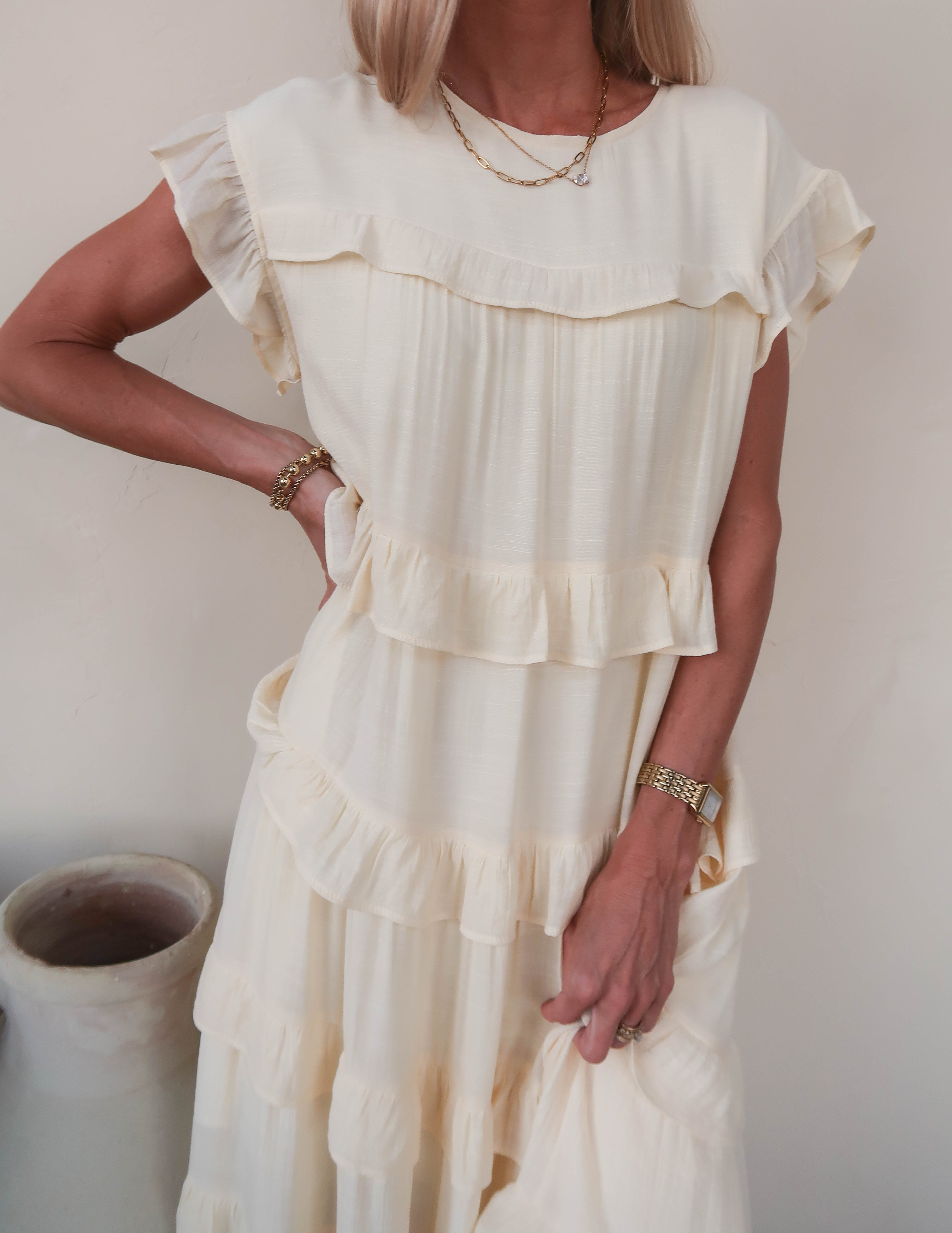 Betty Ruffle Tiered Dress