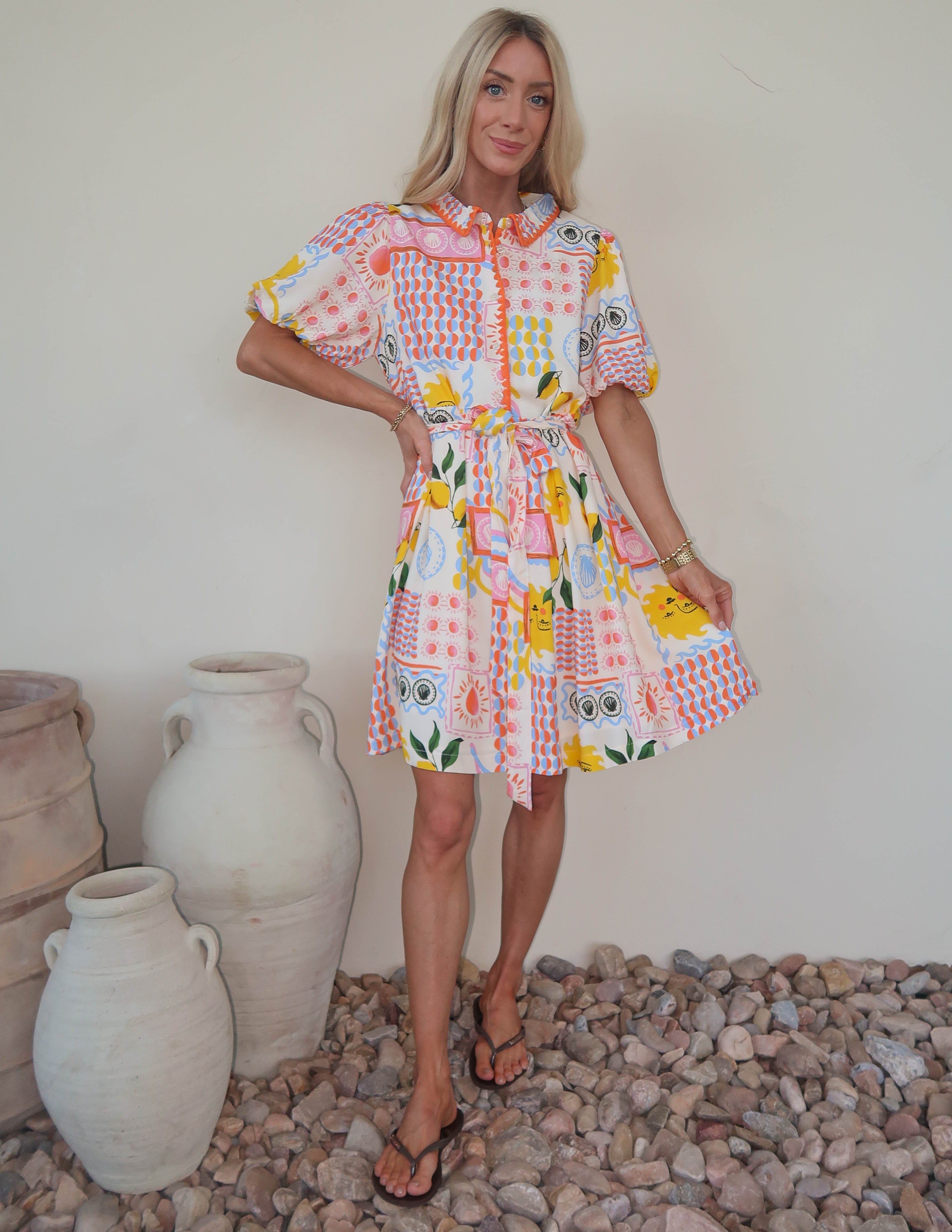 Sunlit Citrus Dress