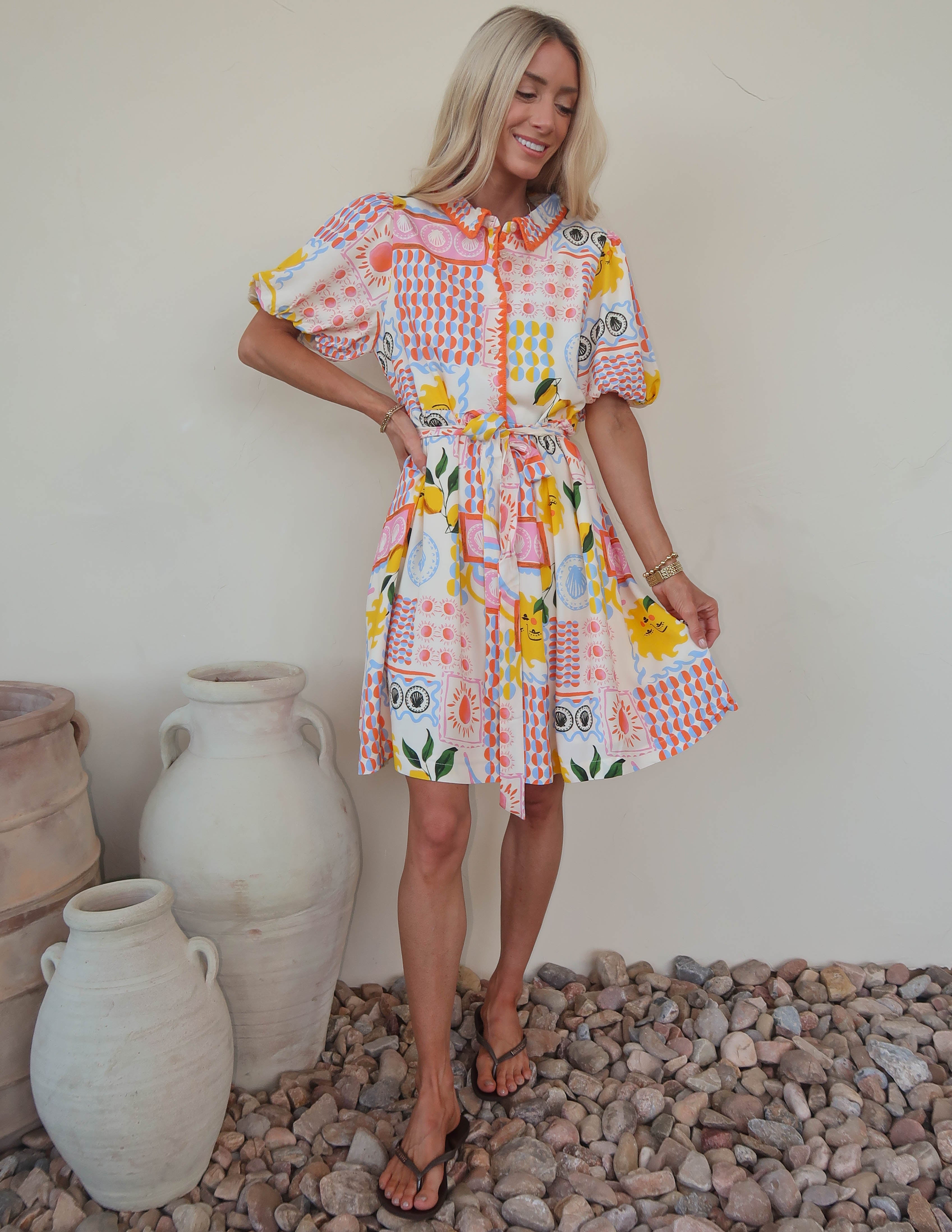 Sunlit Citrus Dress