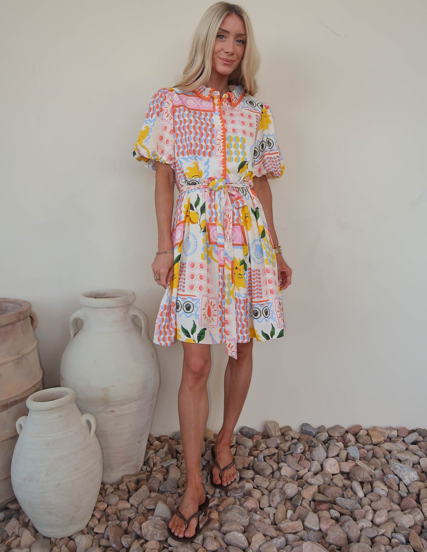 Sunlit Citrus Dress