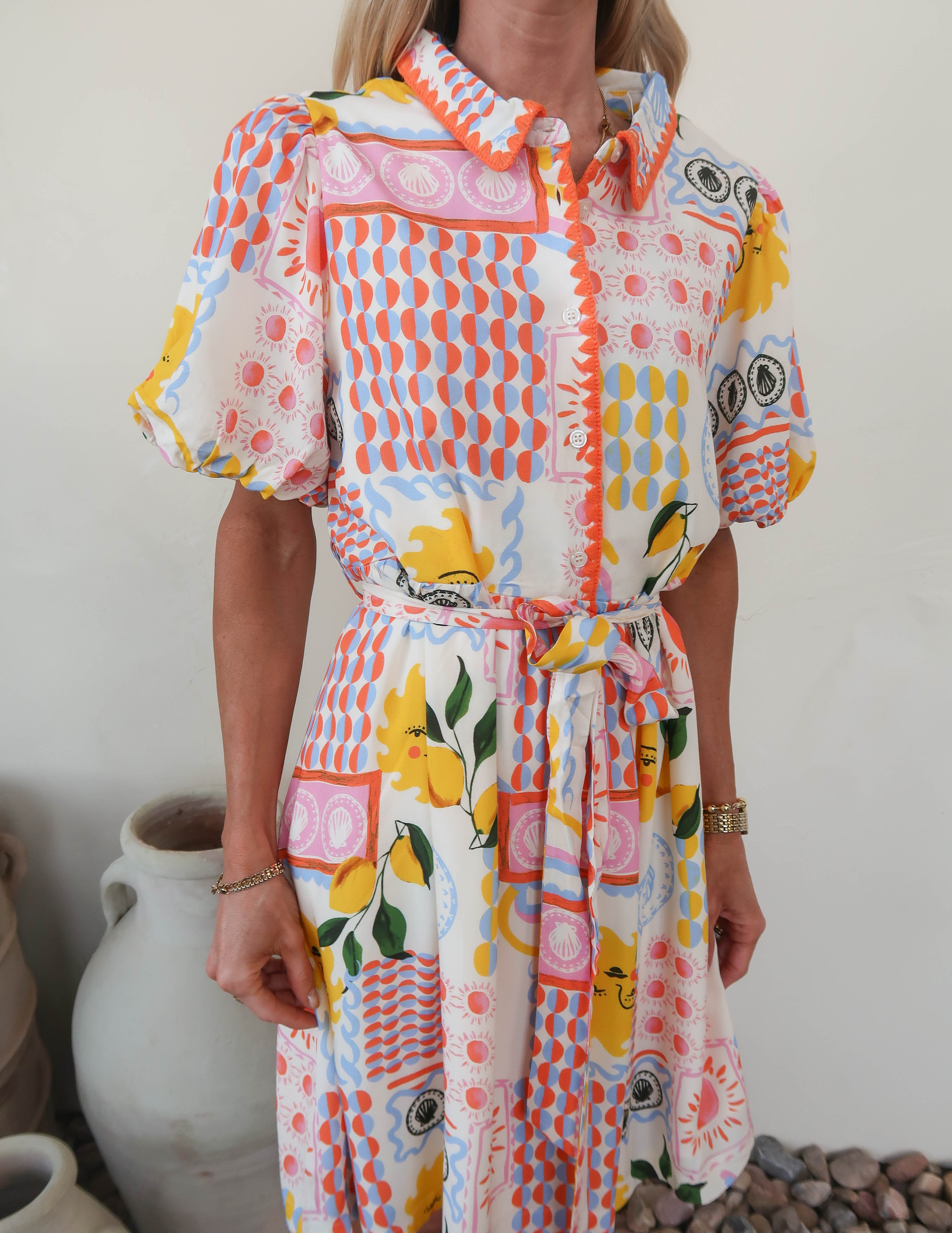 Sunlit Citrus Dress