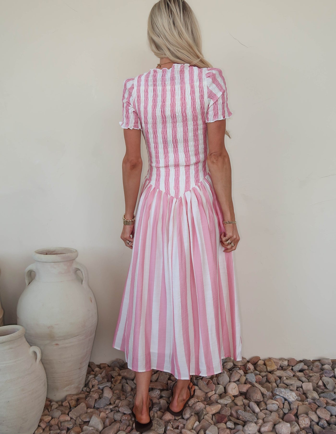 Pink Riviera Midi Dress