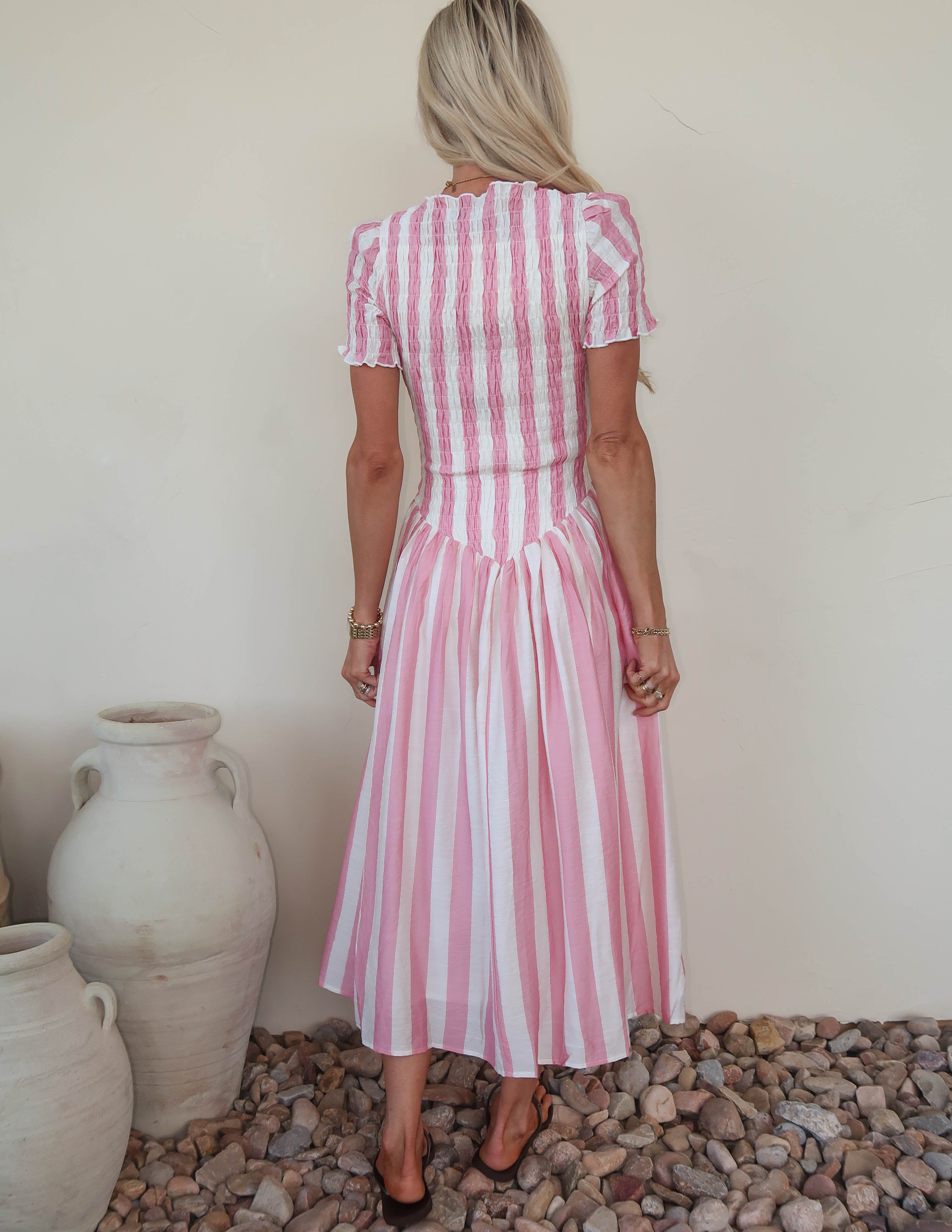 Pink Riviera Midi Dress