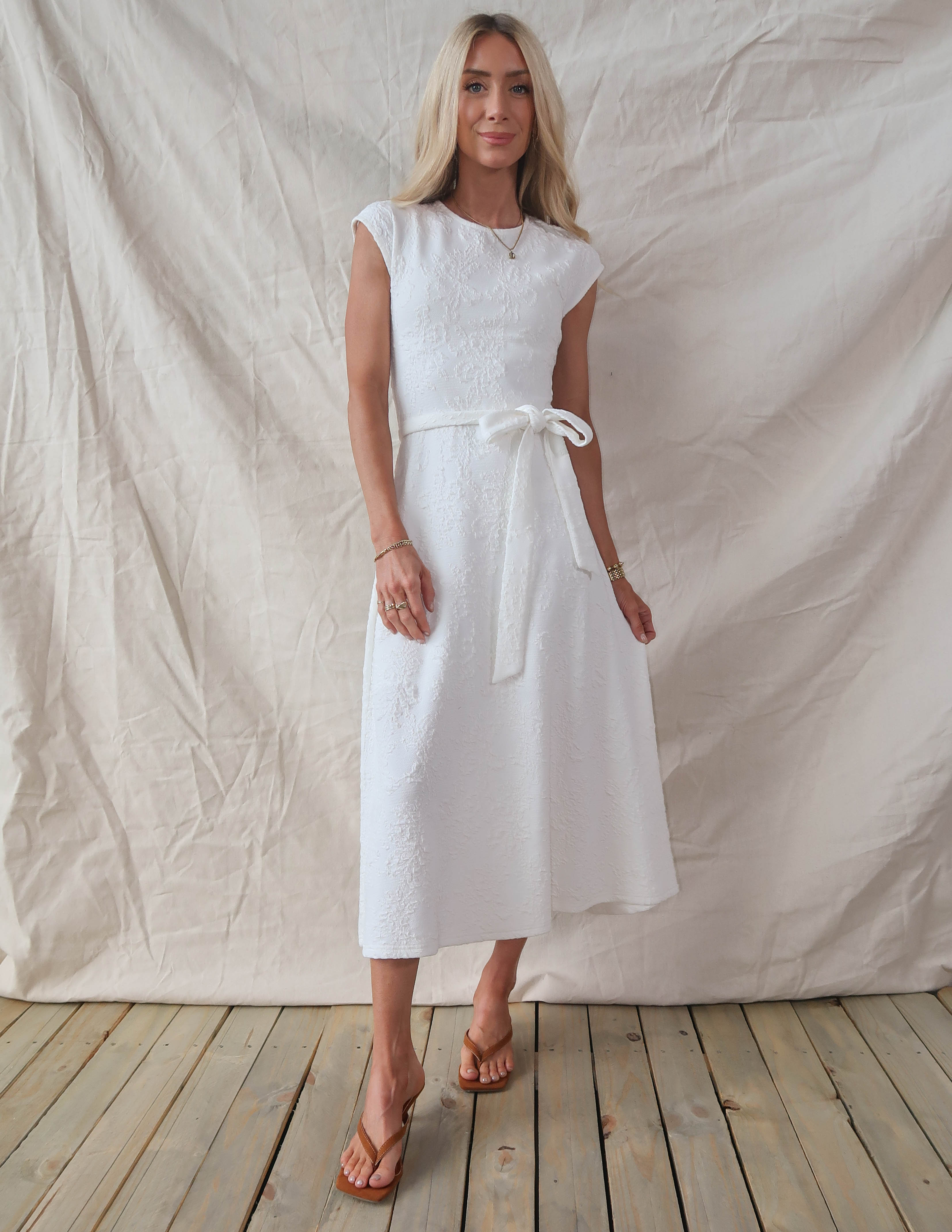 Soft Poetry Midi Dress White / M