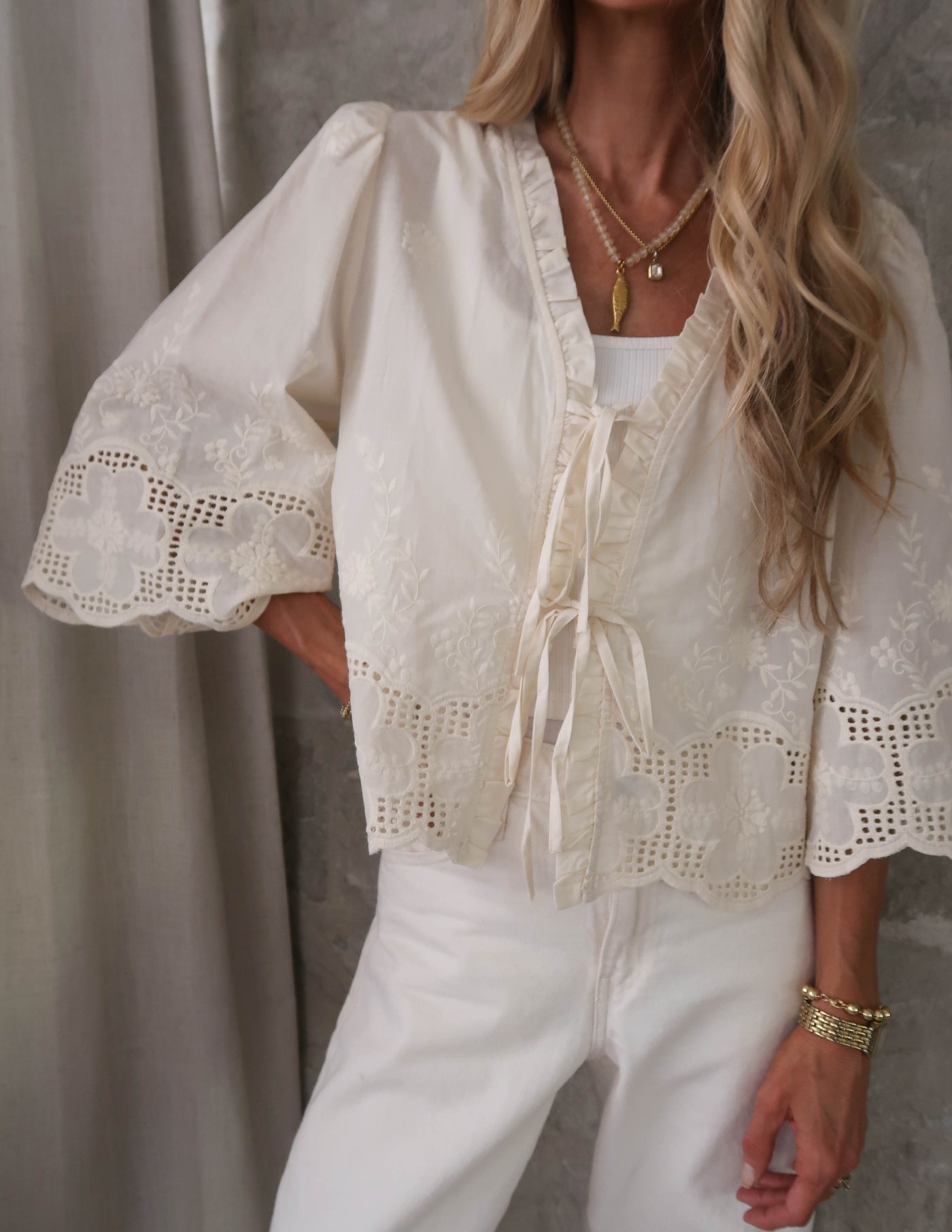Marbella Embroidered Top