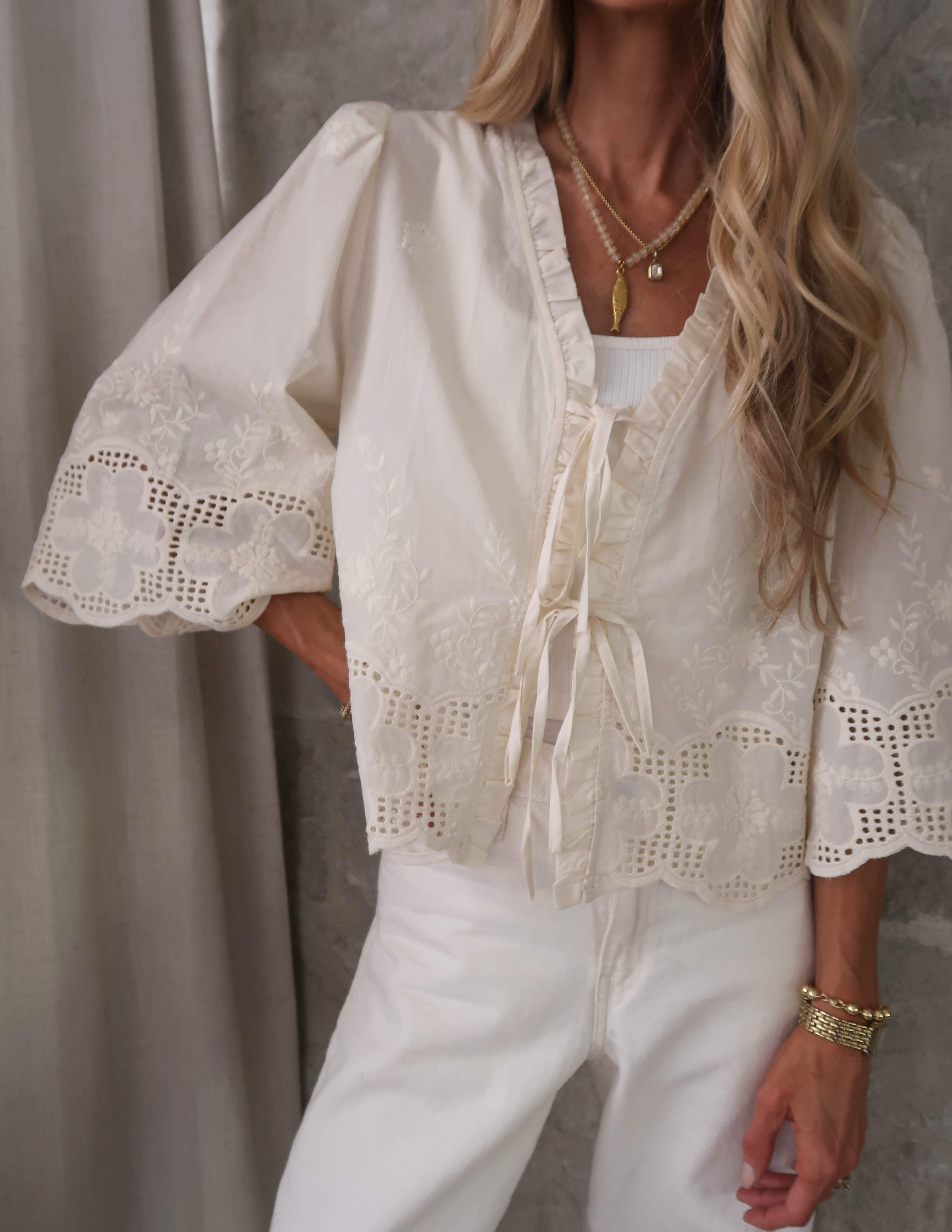 Marbella Embroidered Top