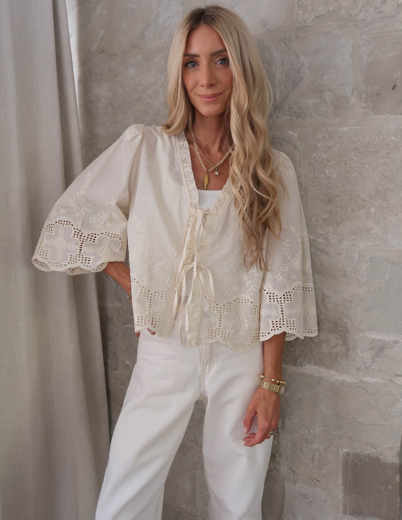 Marbella Embroidered Top
