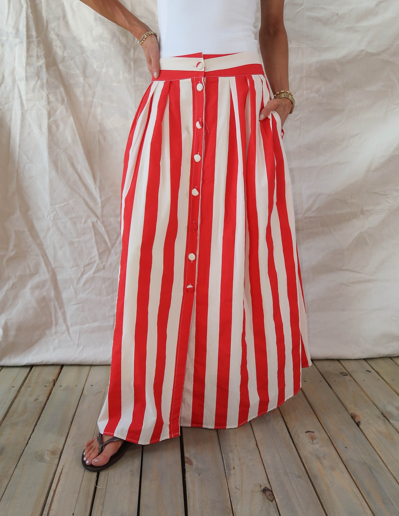 Verona Striped Skirt