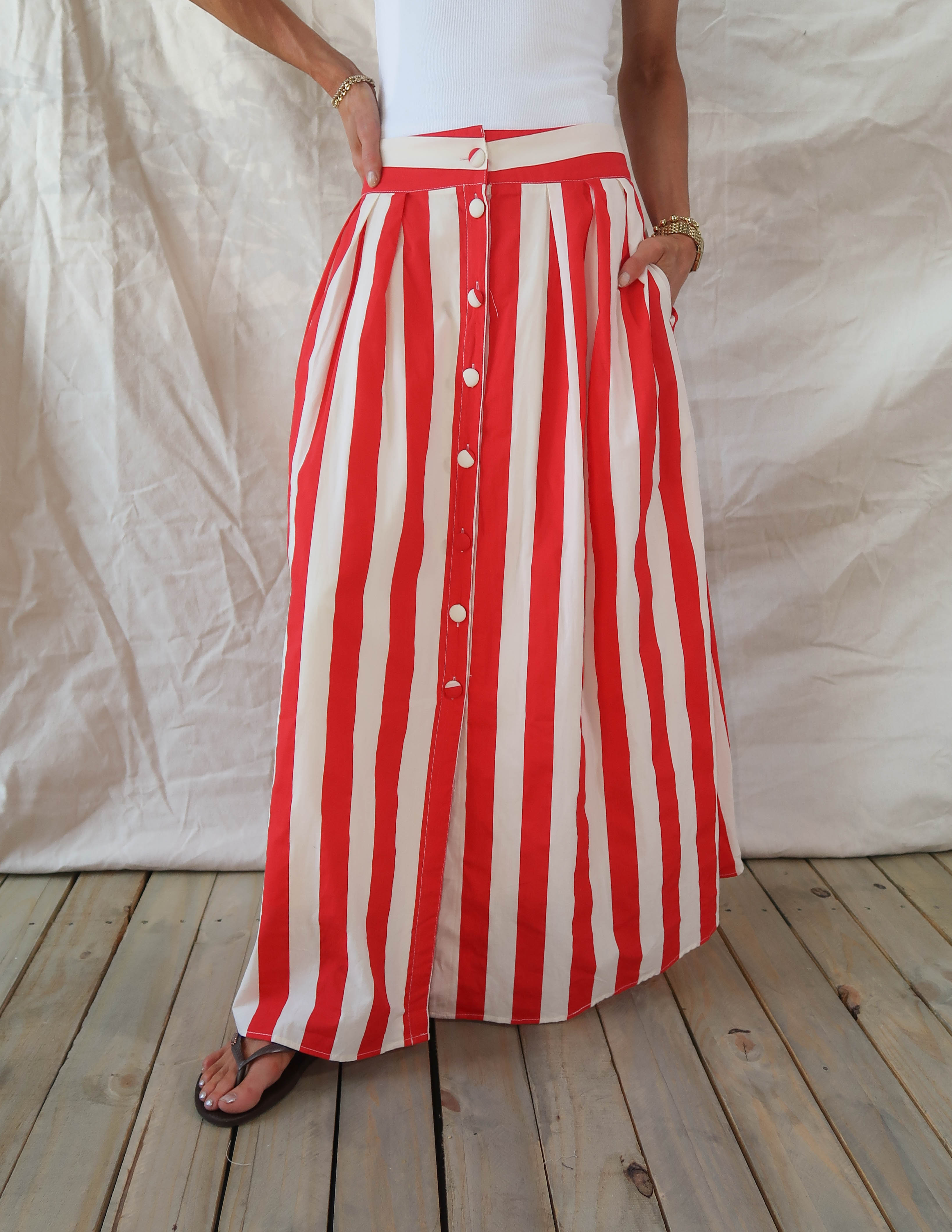 Verona Striped Skirt