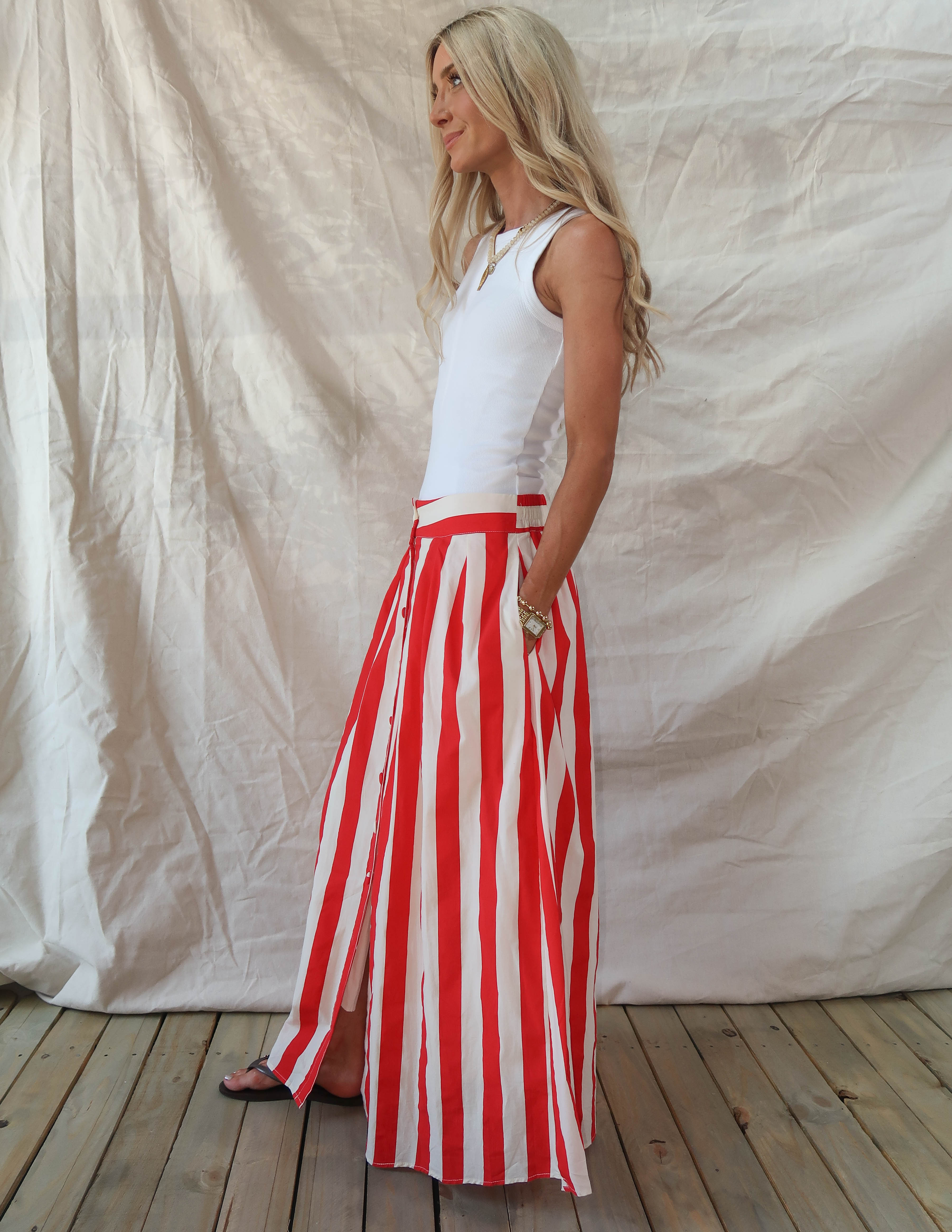 Verona Striped Skirt