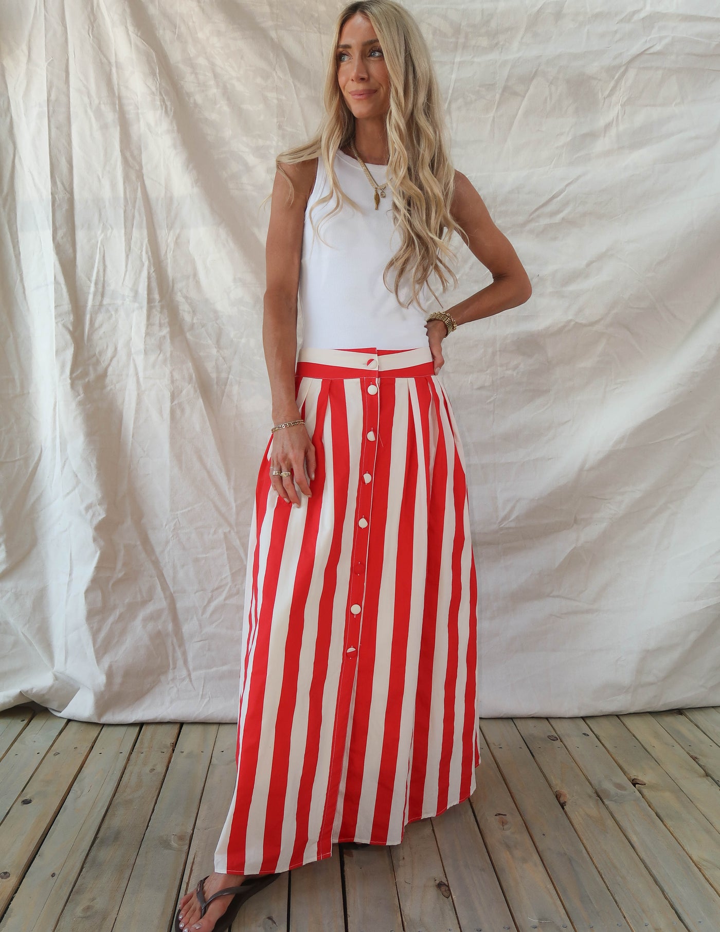 Verona Striped Skirt