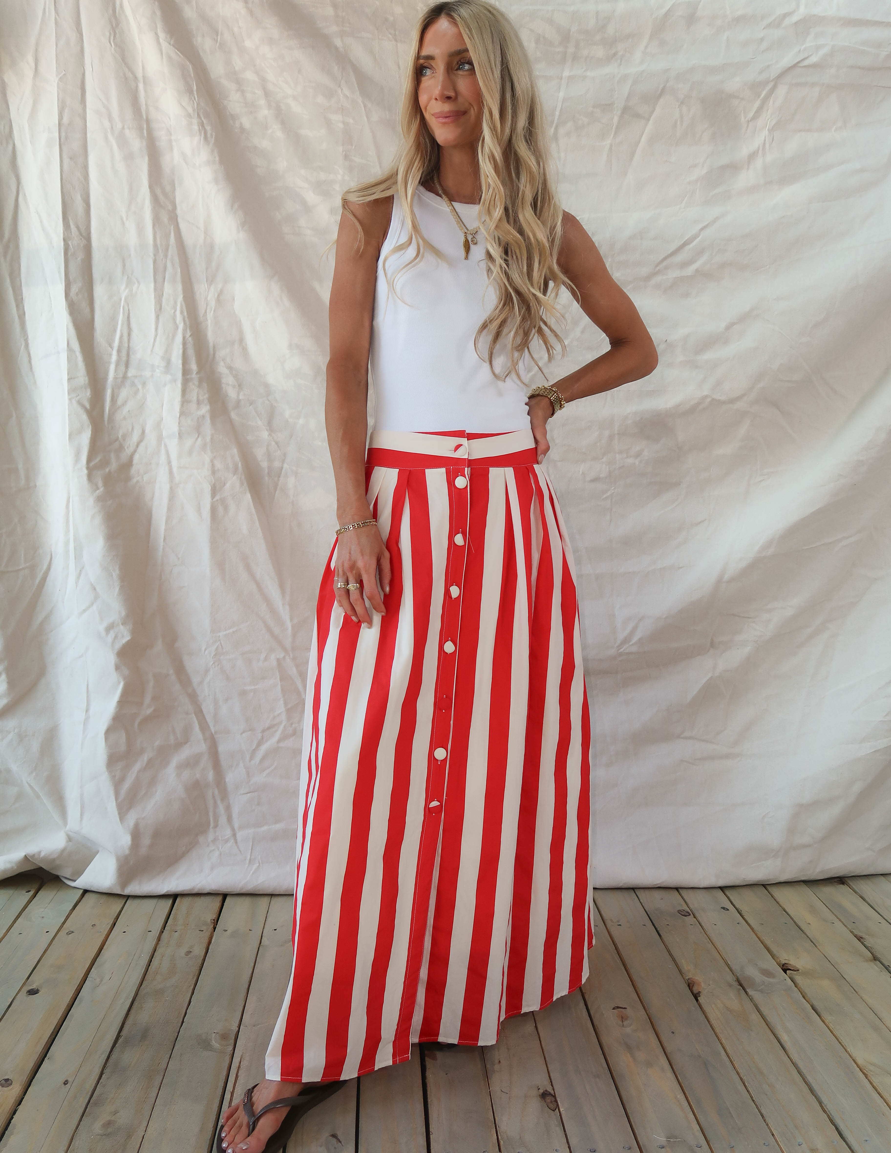Verona Striped Skirt