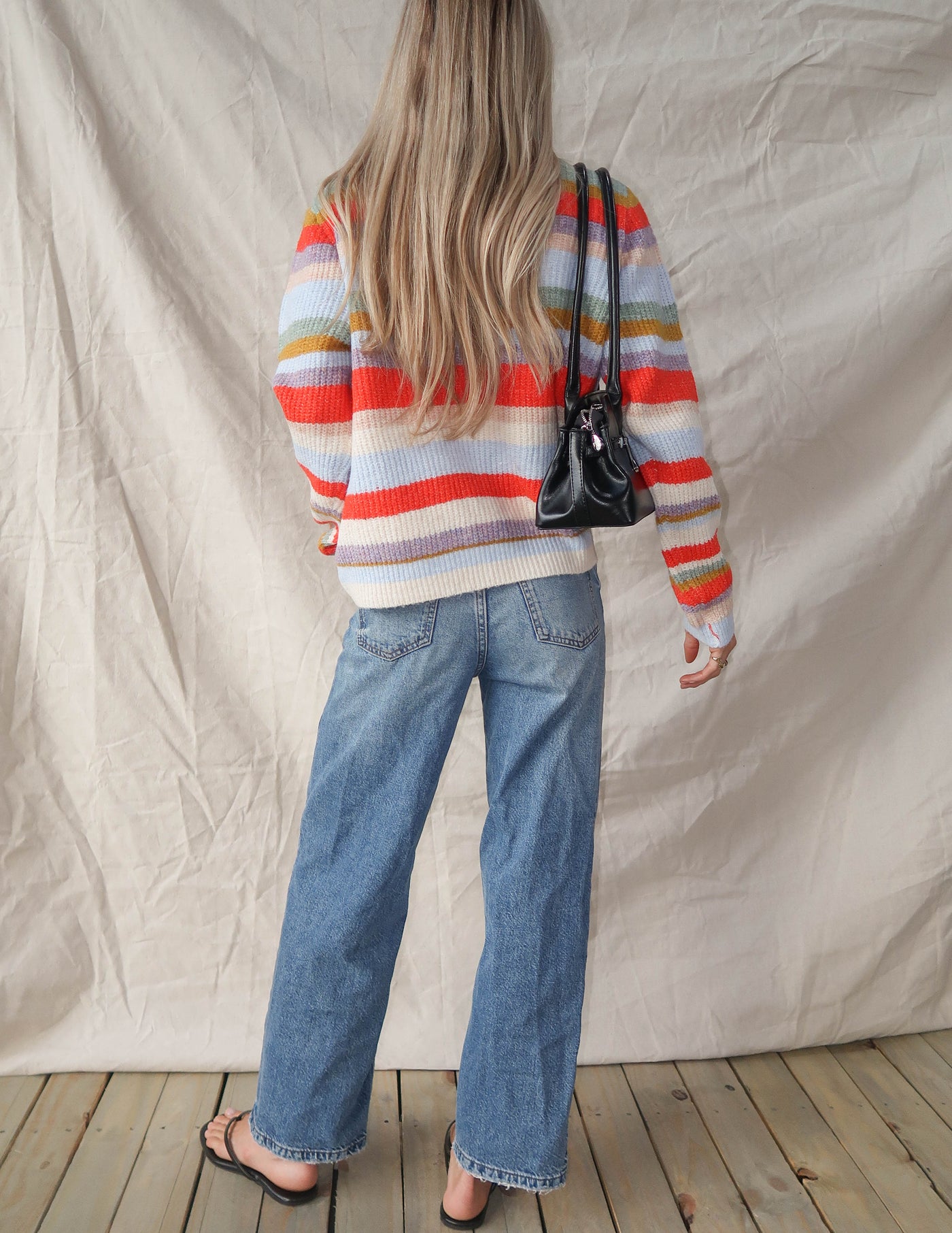 Sunset Stripe Knit Cardigan