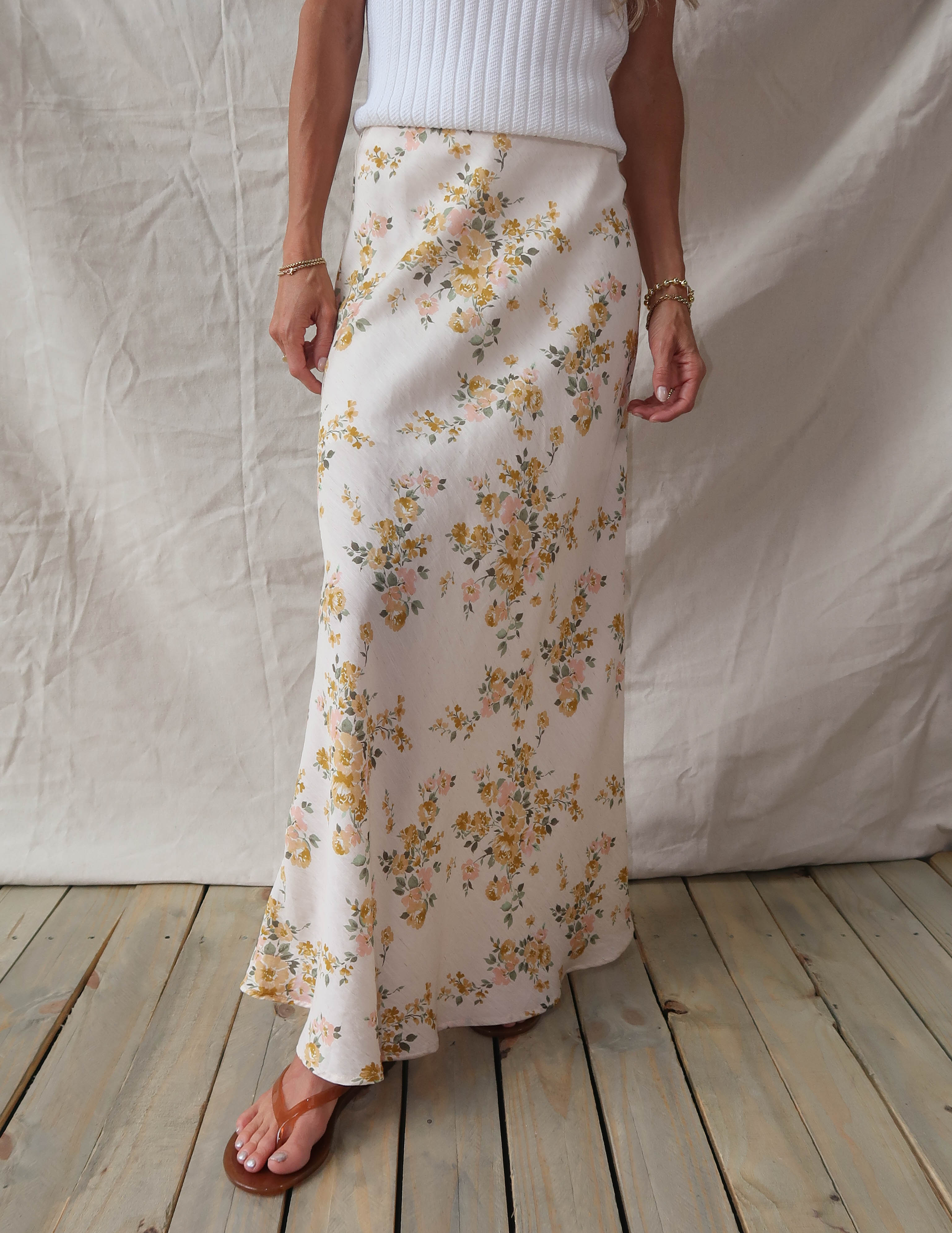 Summer Hues Floral Skirt