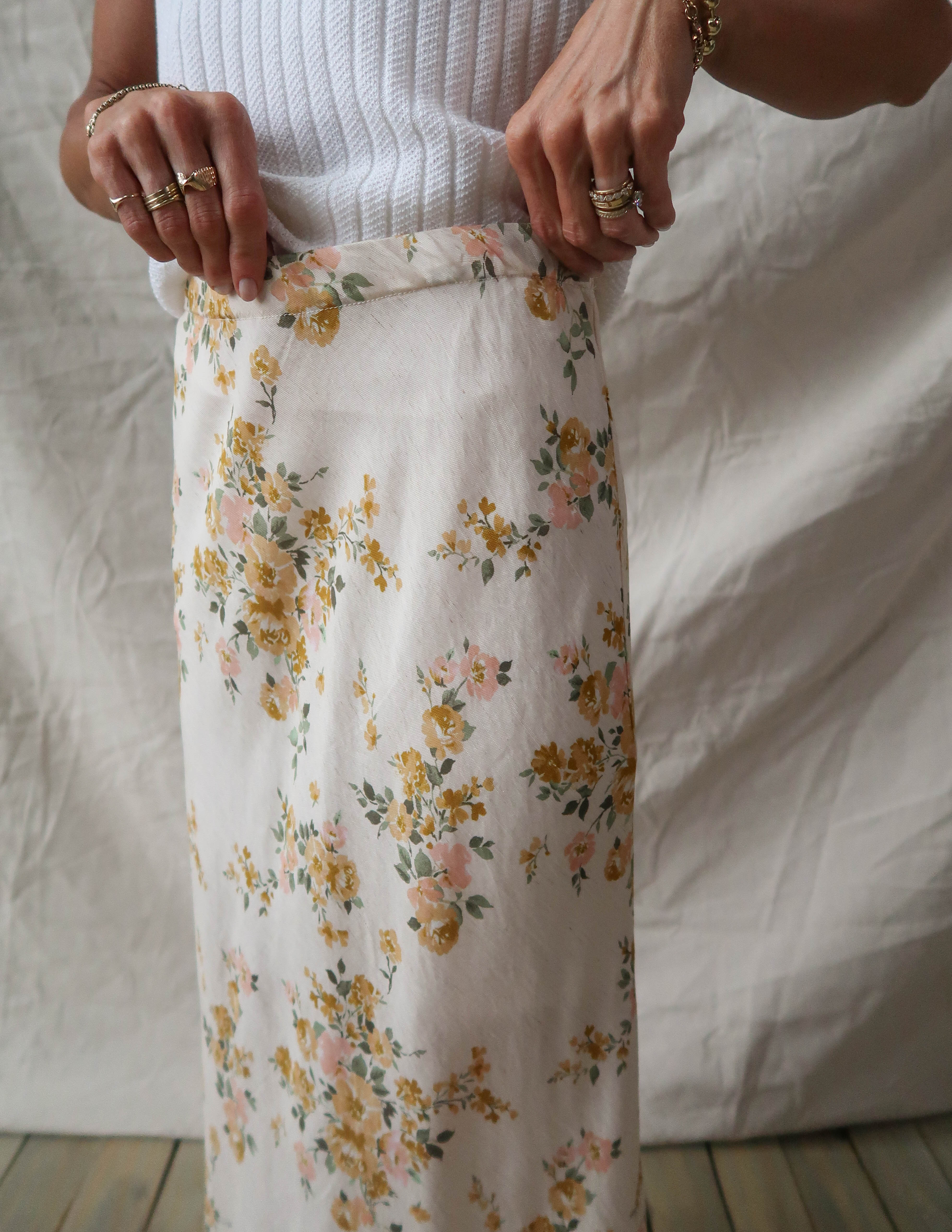 Summer Hues Floral Skirt