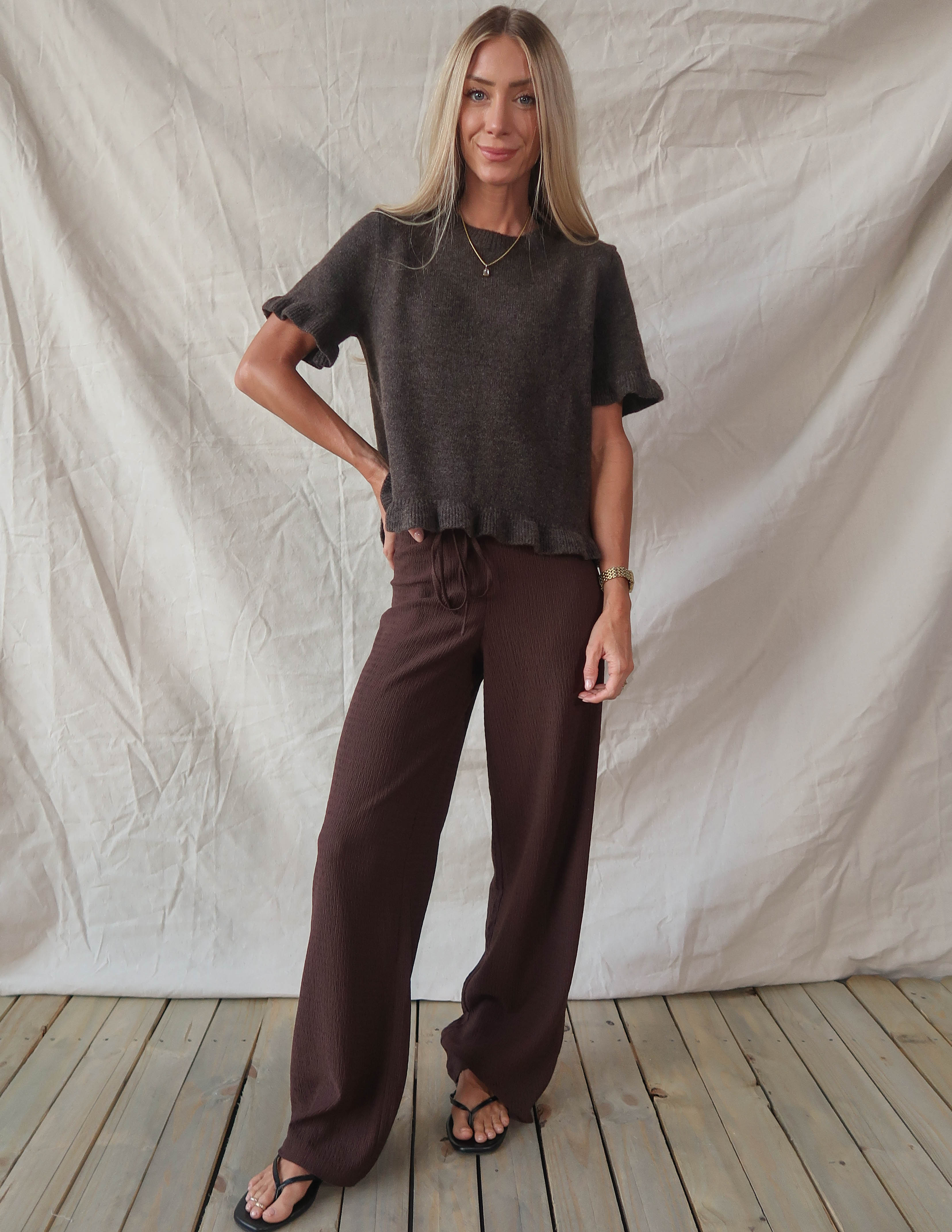Hadley Ruffle Hem Top