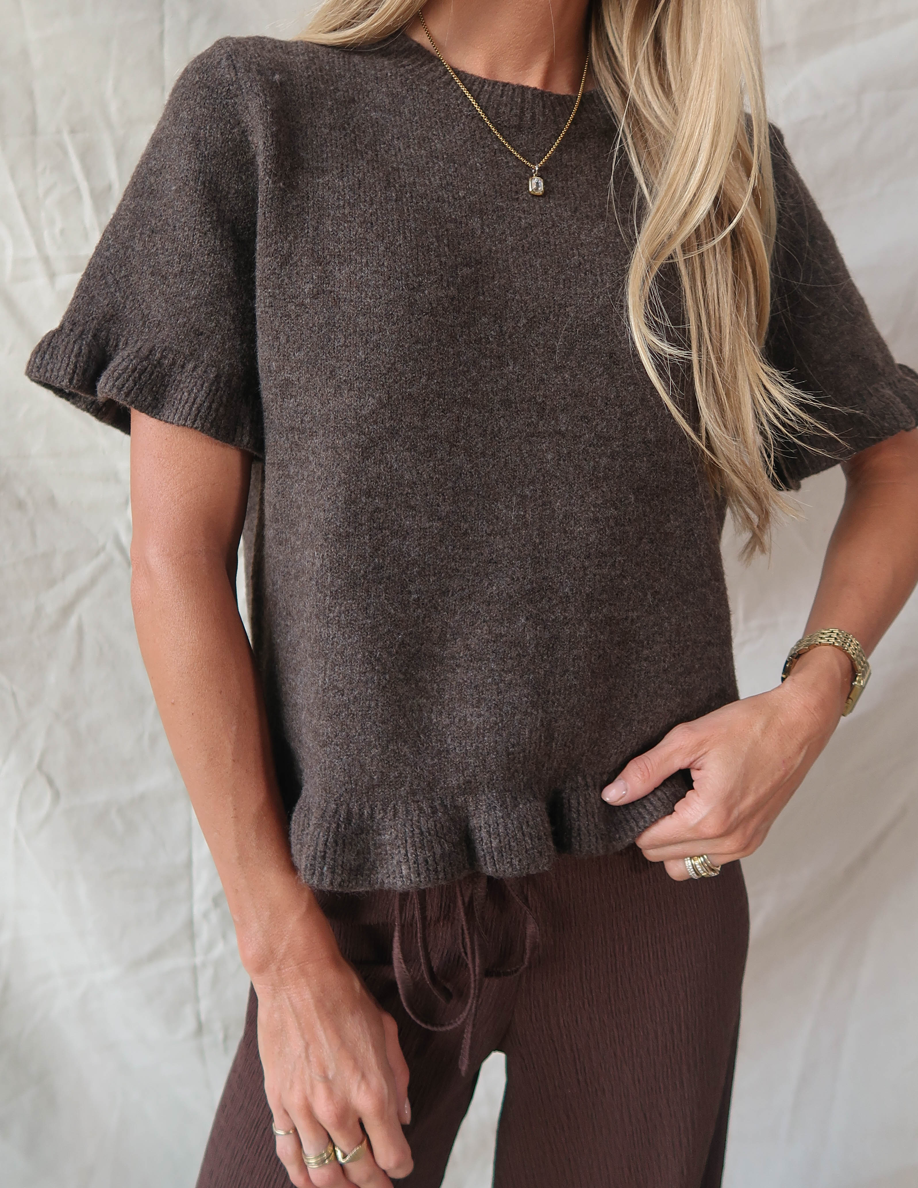 Hadley Ruffle Hem Top