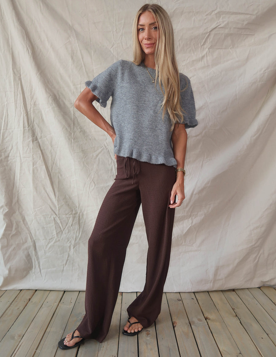 Hadley Ruffle Hem Top