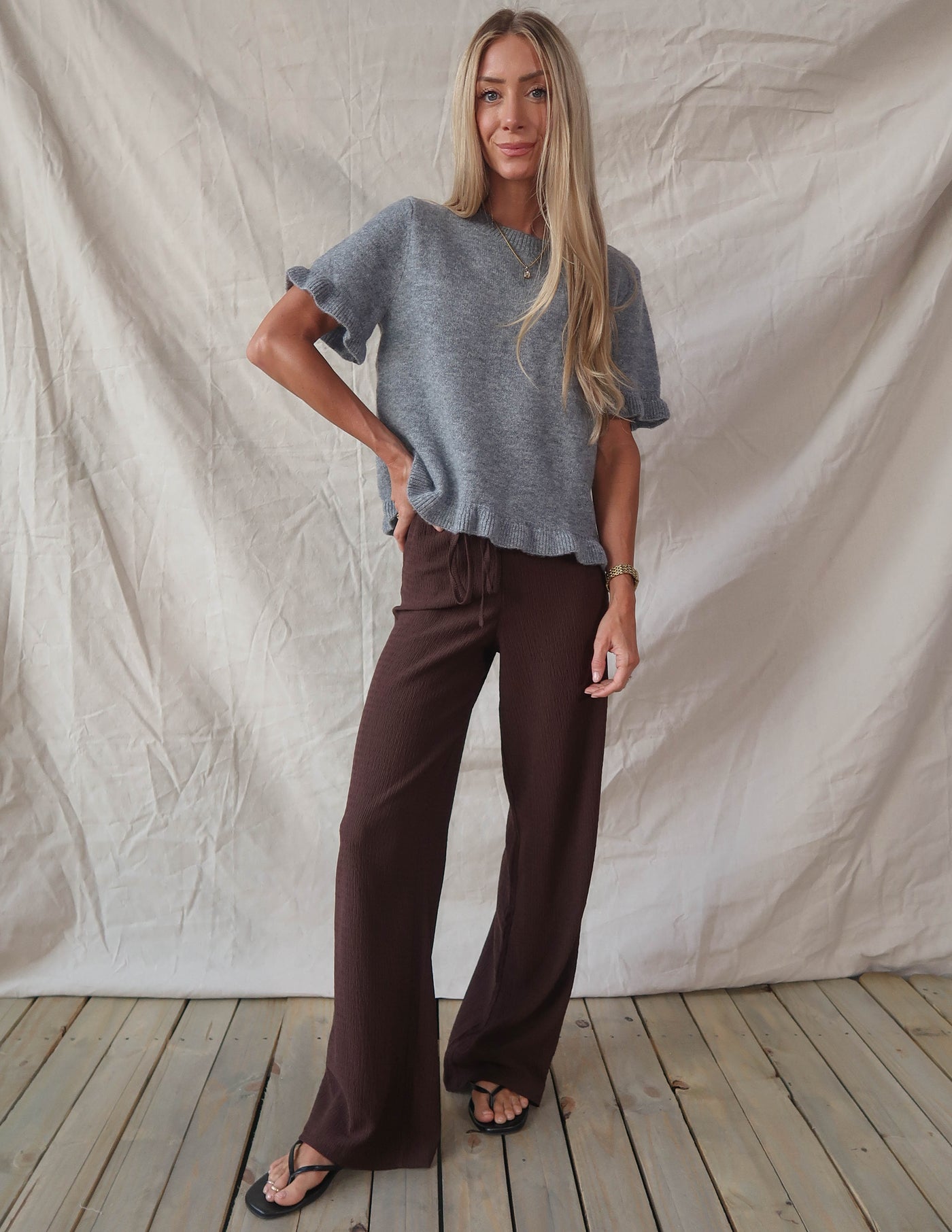 Hadley Ruffle Hem Top