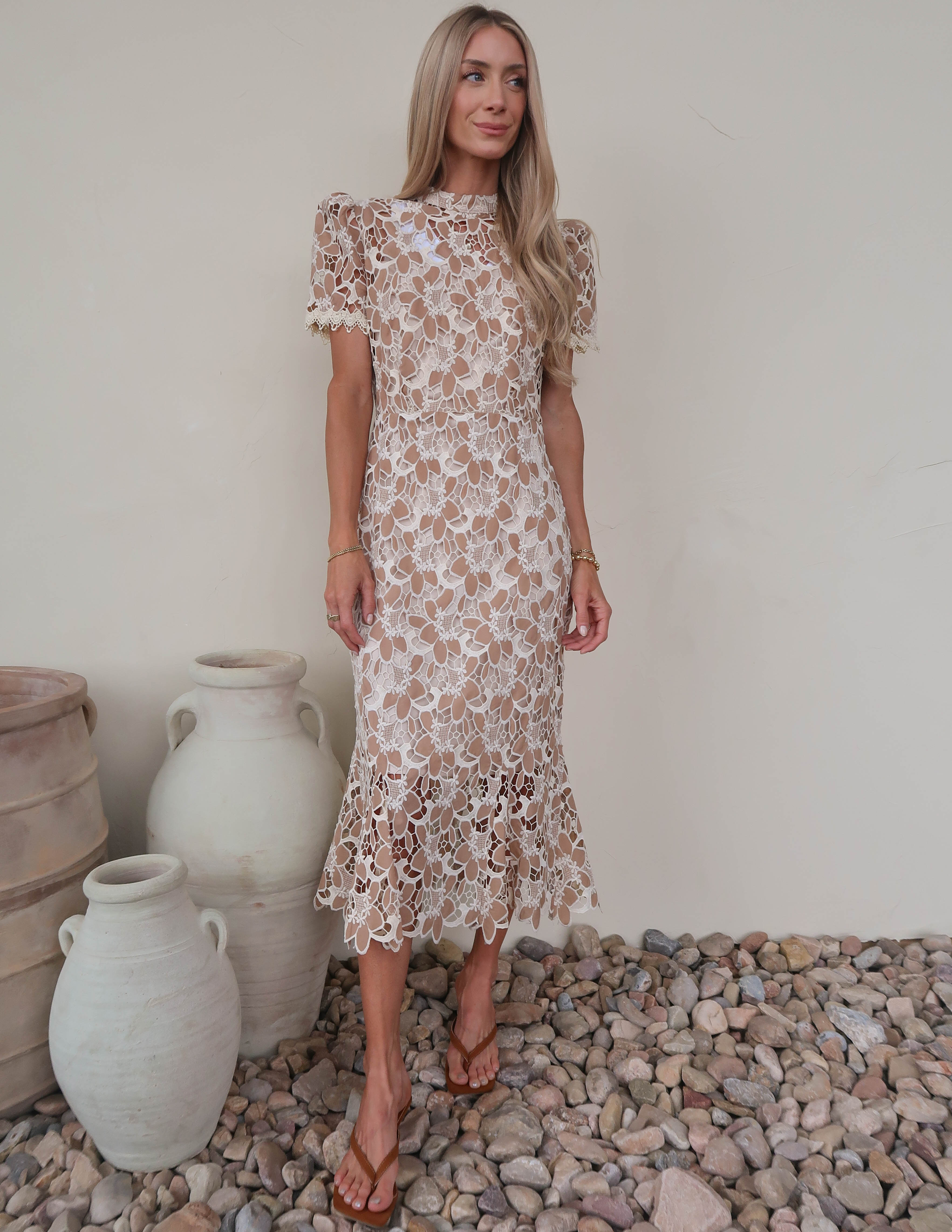 Golden Hour Lace Dress