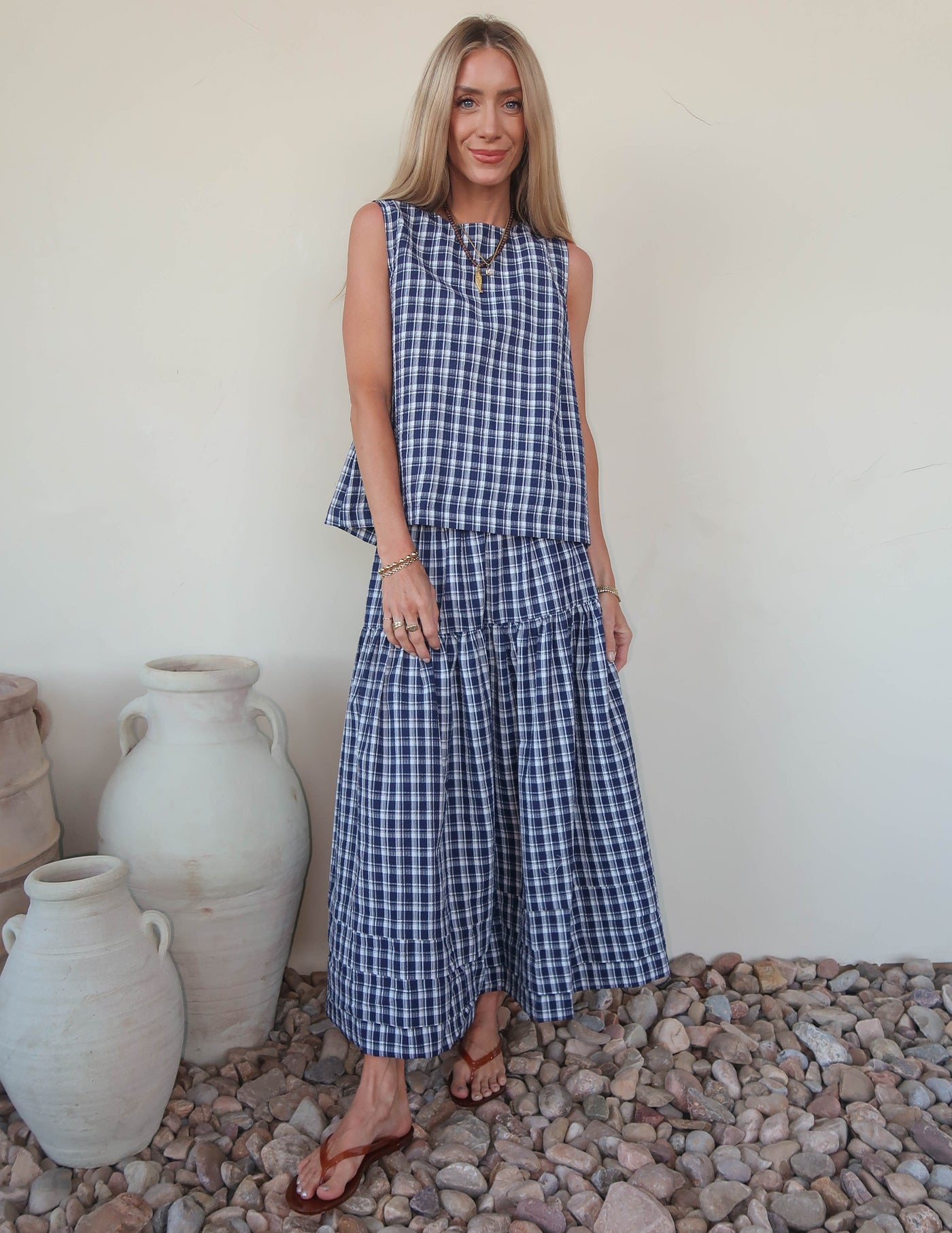 Imogen Gingham Skirt