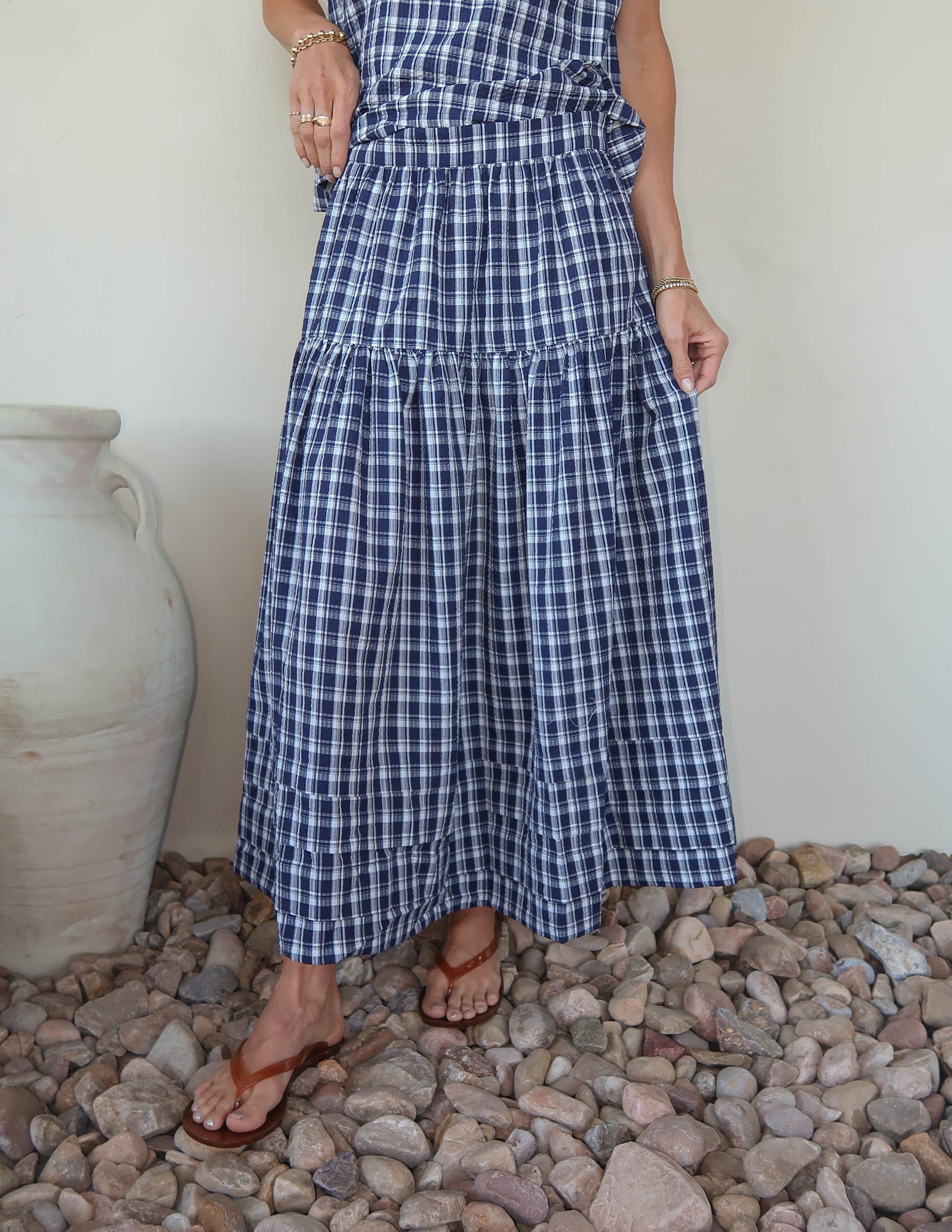 Imogen Gingham Skirt