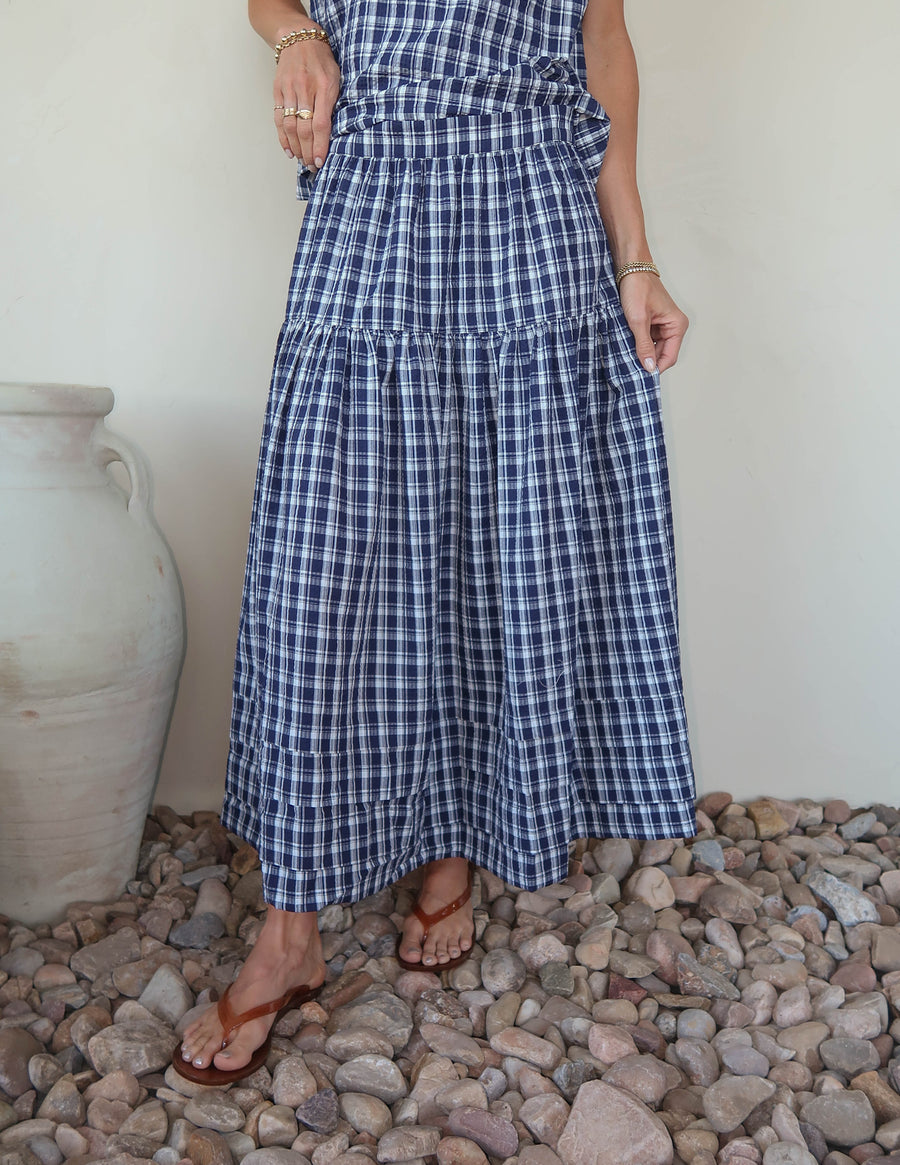 Imogen Gingham Skirt