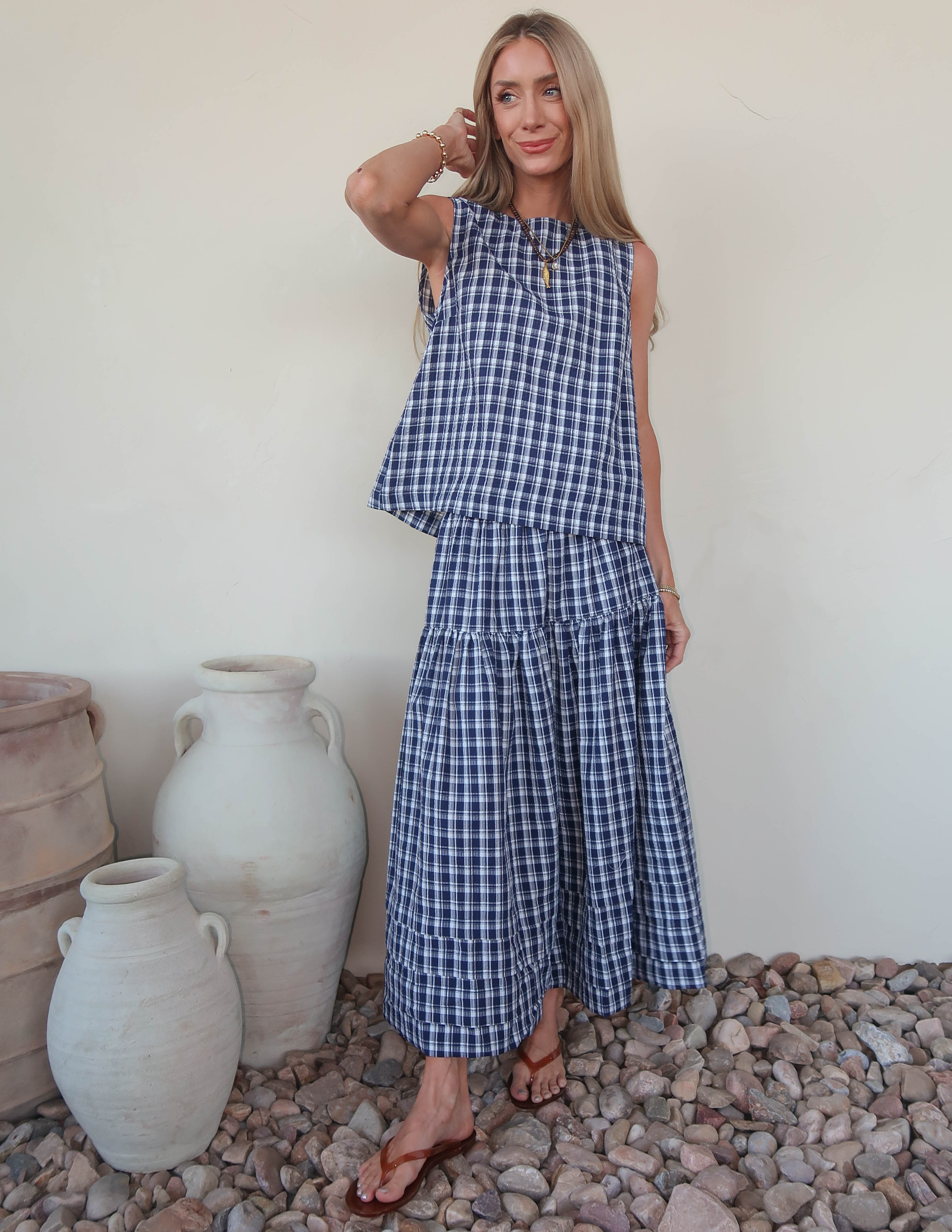 Imogen Gingham Skirt