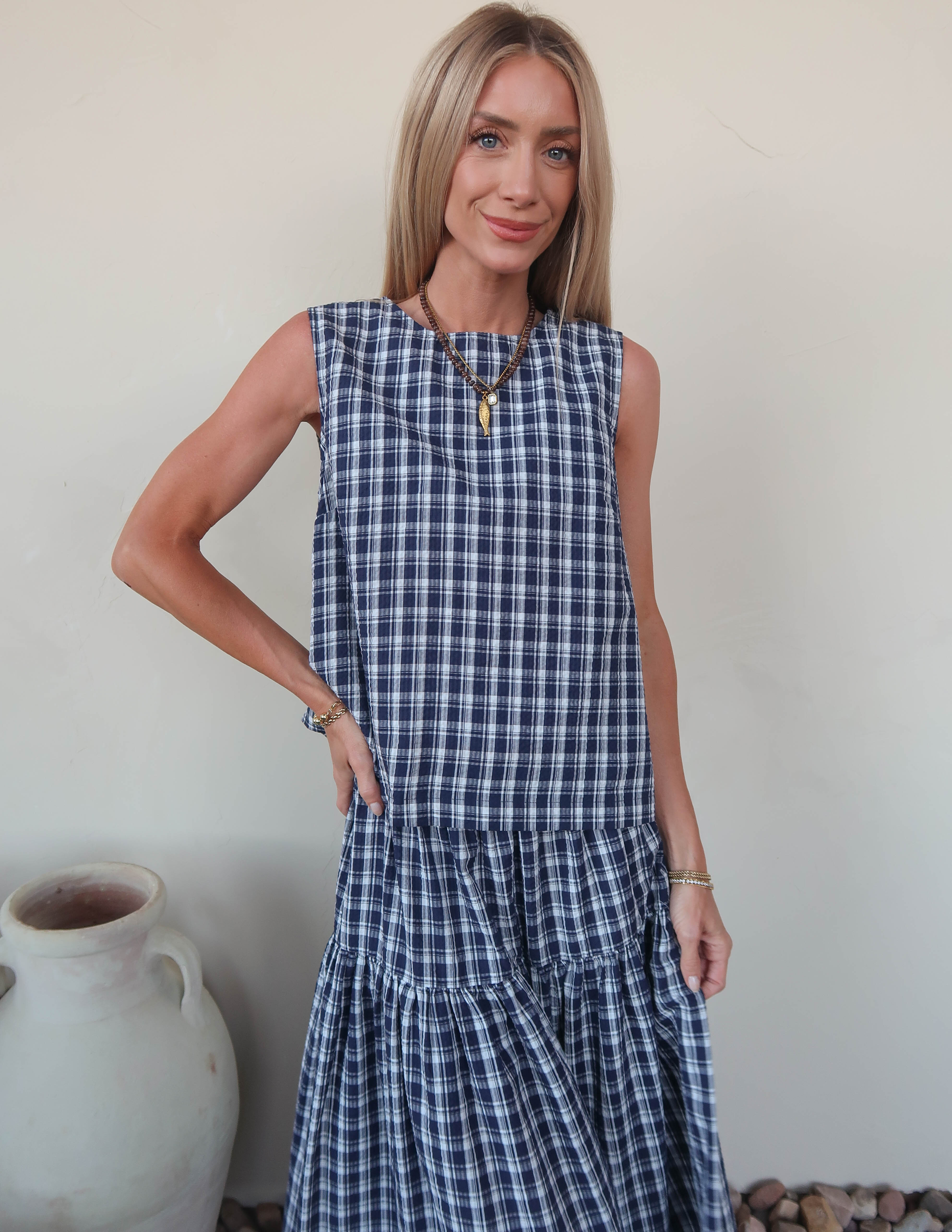 Imogen Gingham Top