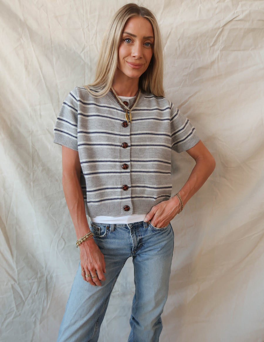 Josie Striped Cardigan