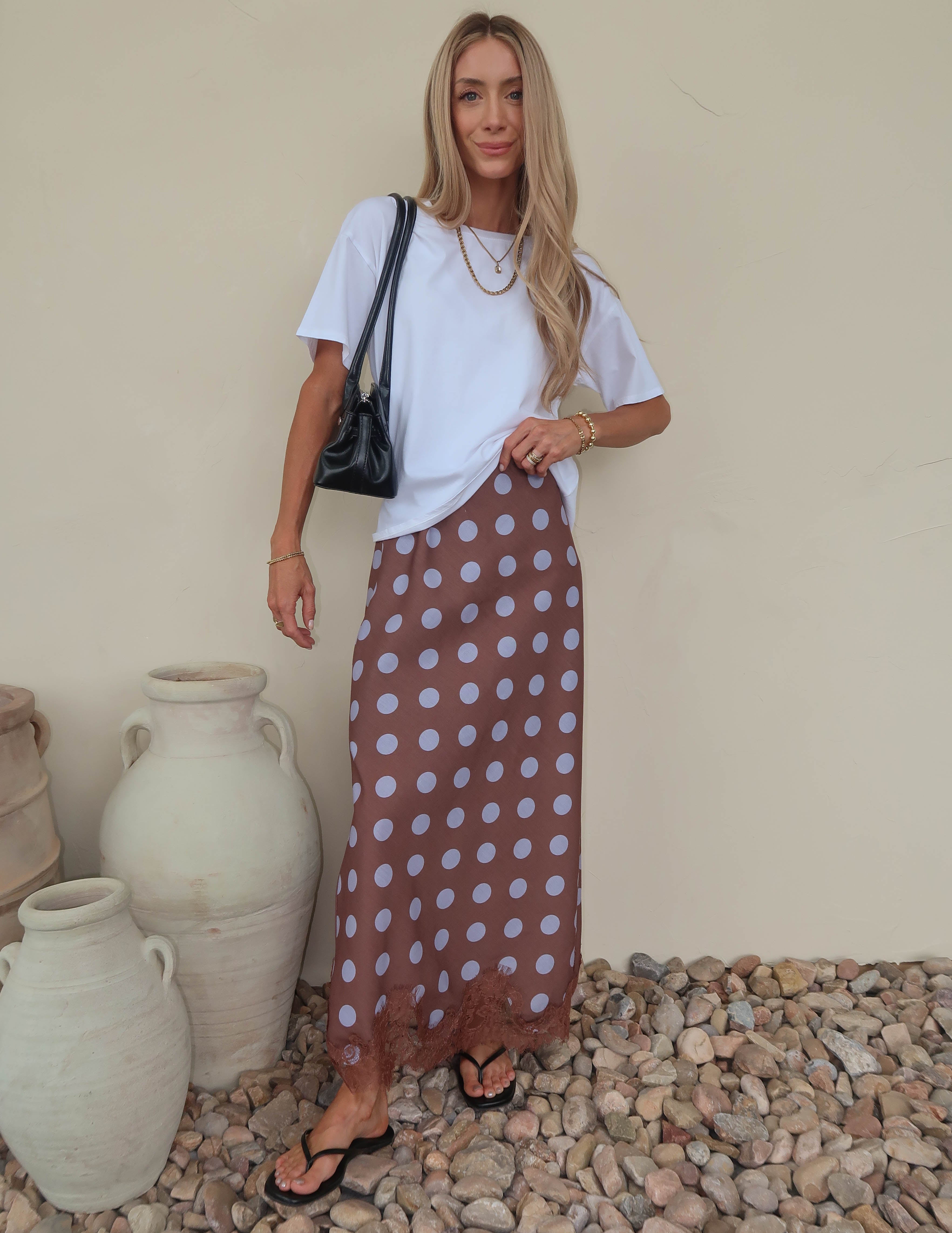 Darling Dot Midi Skirt