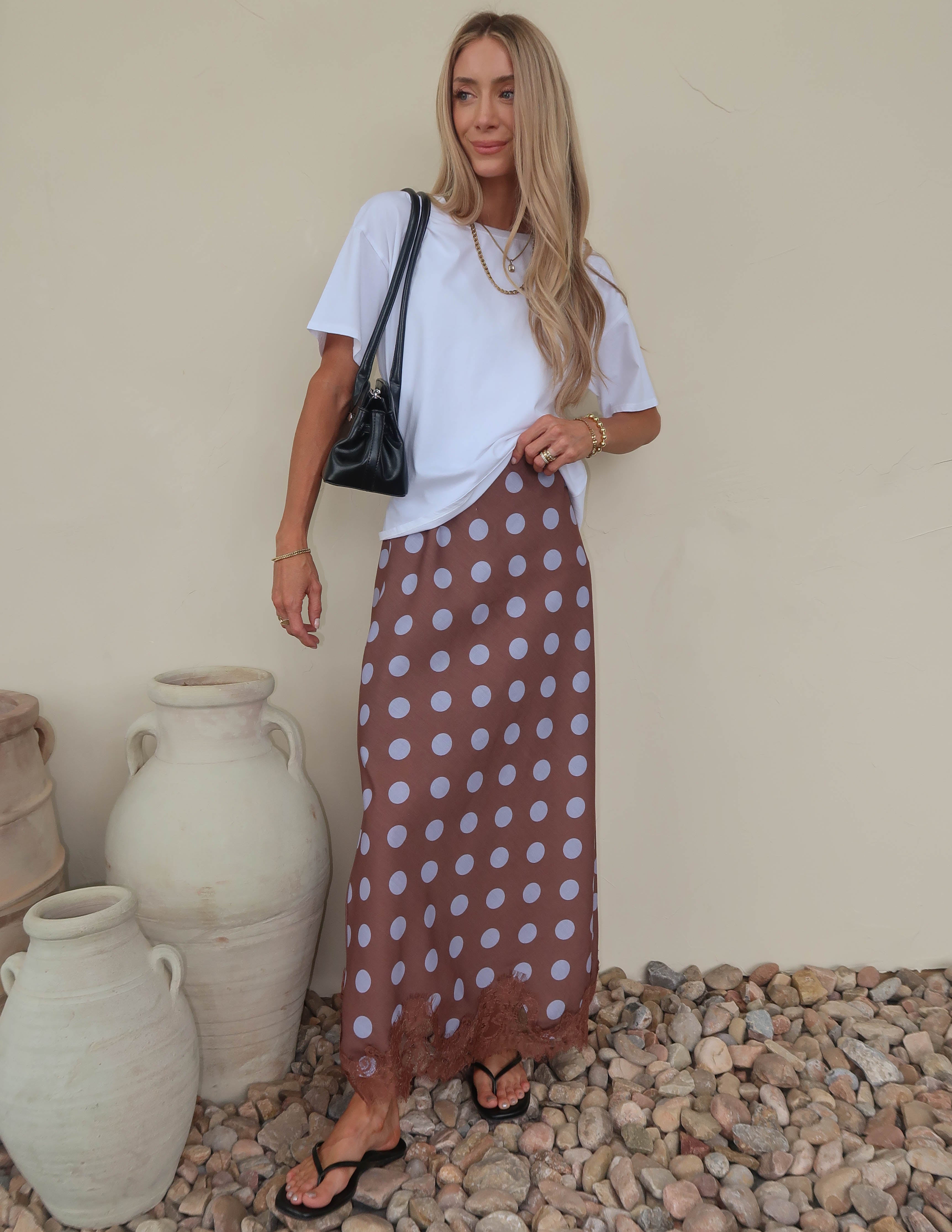 Darling Dot Midi Skirt