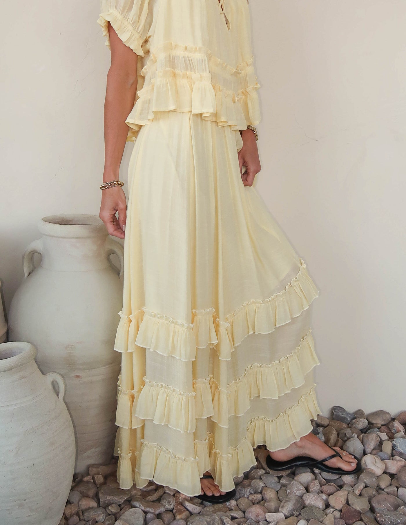 Beatrice Ruffle Maxi Skirt