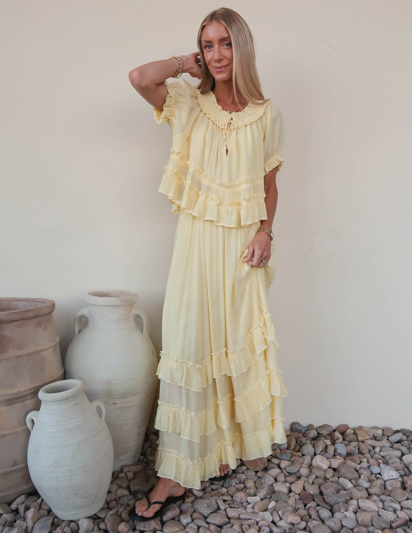 Beatrice Ruffle Maxi Skirt