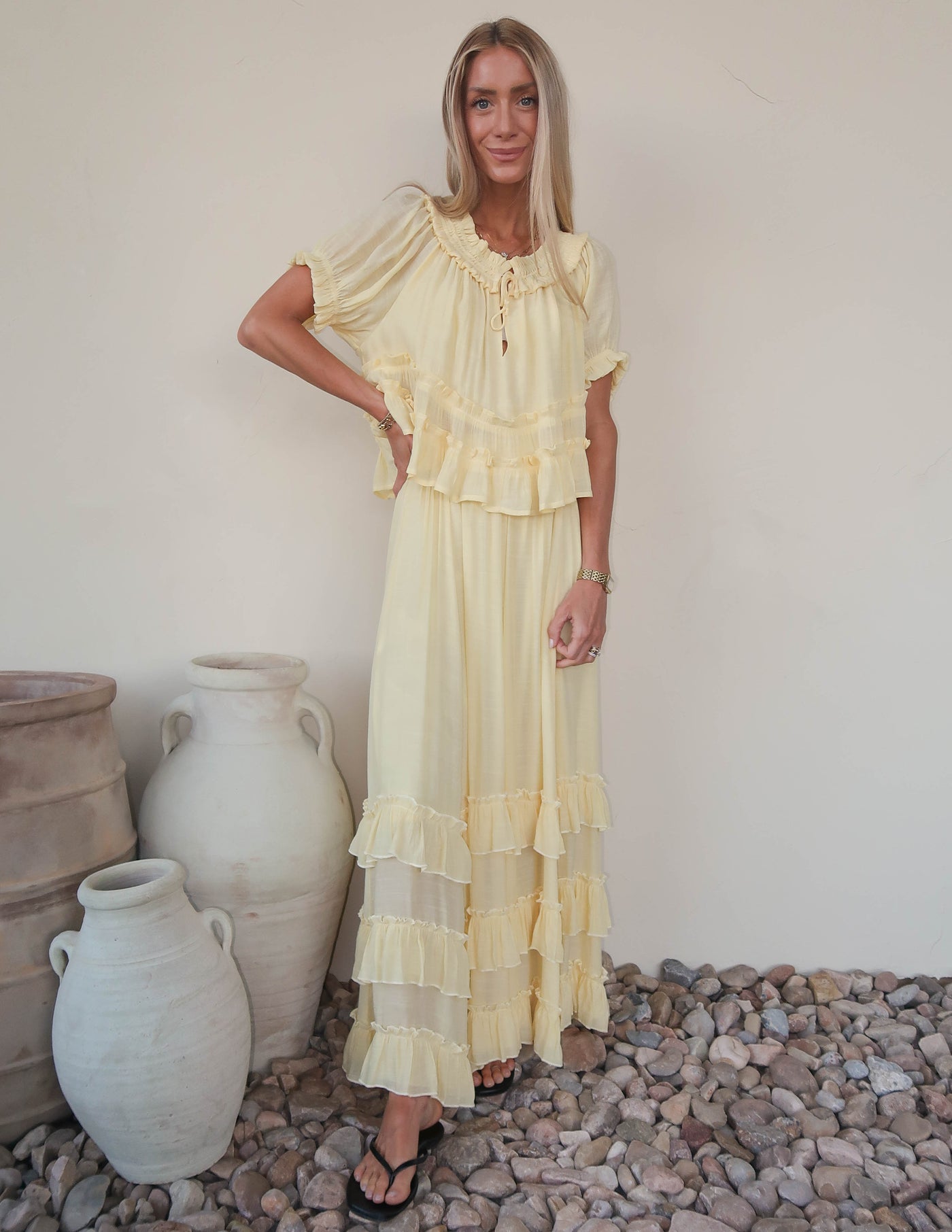 Beatrice Ruffle Maxi Skirt